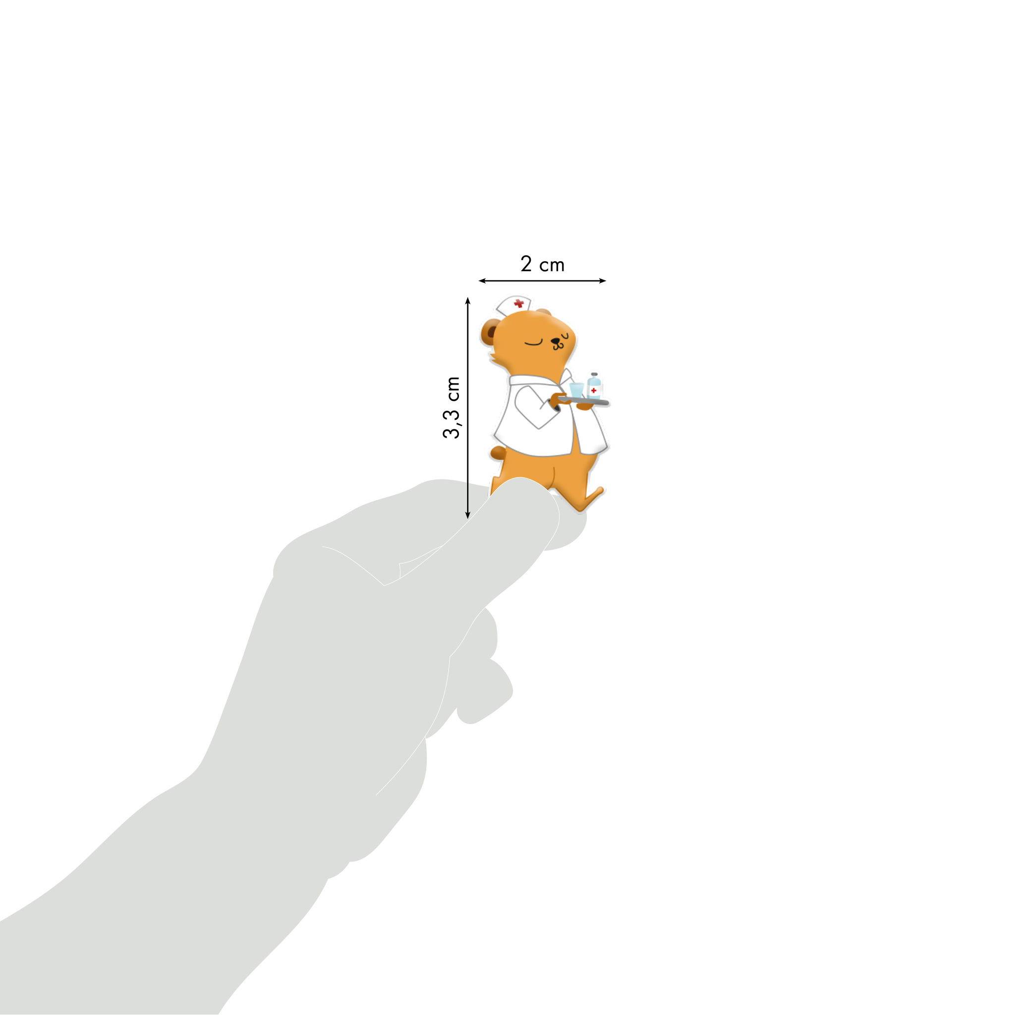 Maildor 10x Cooky, 1 Stickerbogen 7,5x12cm, Krankenhaus - Mehrfarbig CY127C