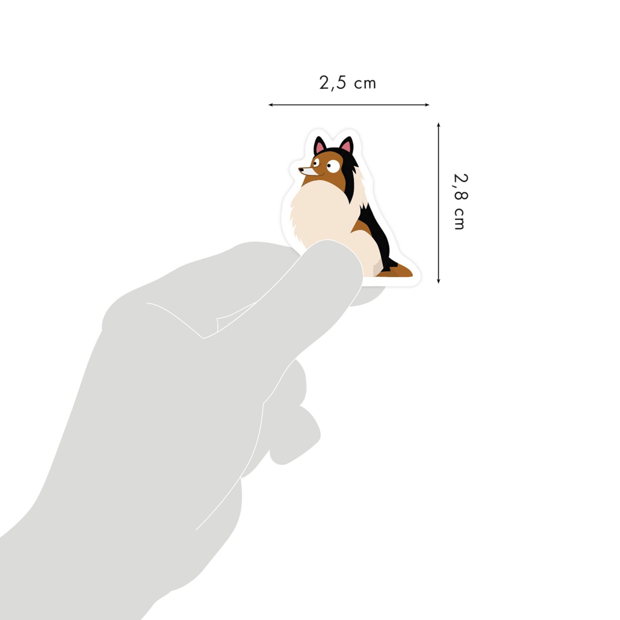 Maildor 10x Mimi Stick, 4 Stickerbogen 10,5x16cm, Hunde - Mehrfarbig AE230C