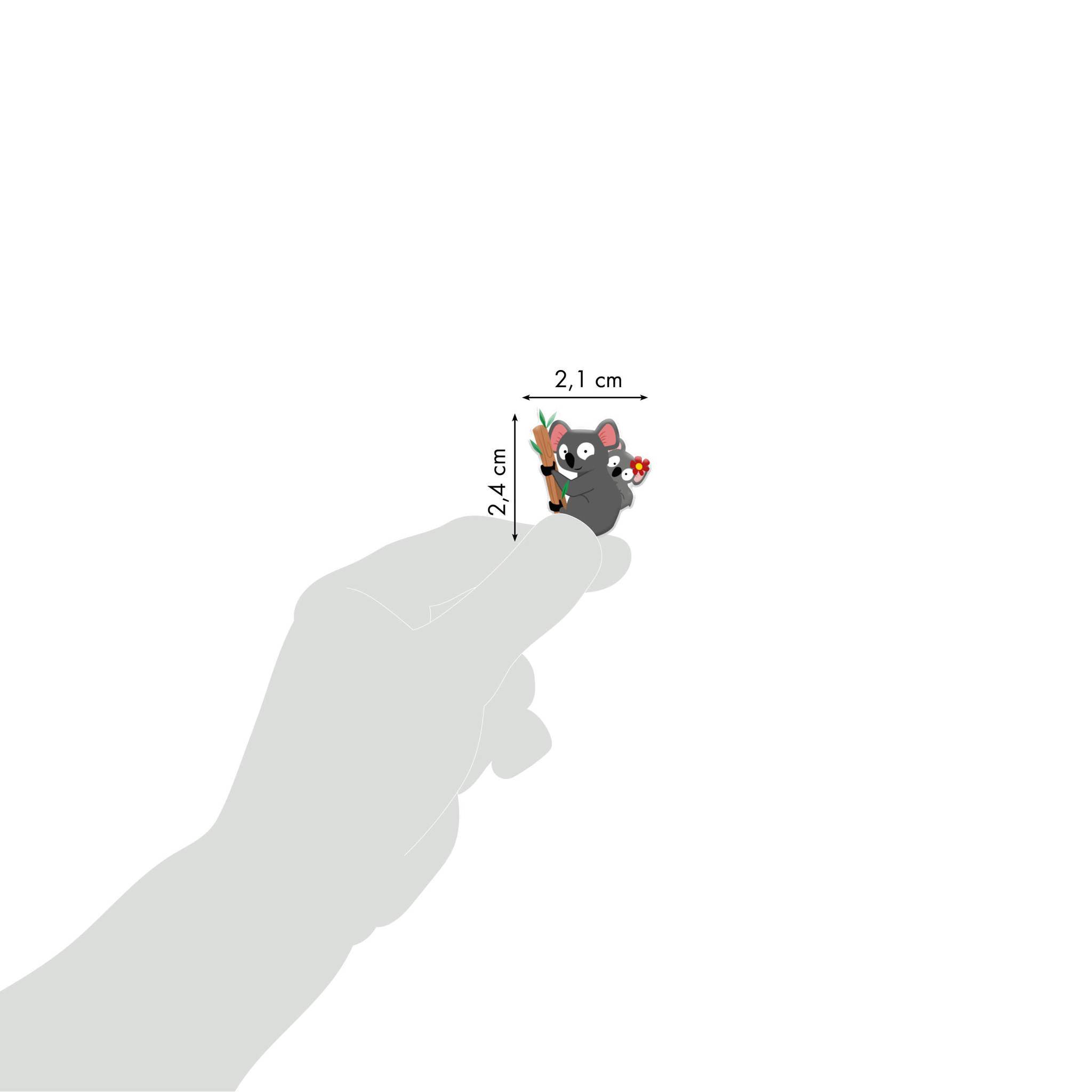 Maildor 10x Cooky, 1 Stickerbogen 7,5x12cm, Koalabären - Mehrfarbig CY143C