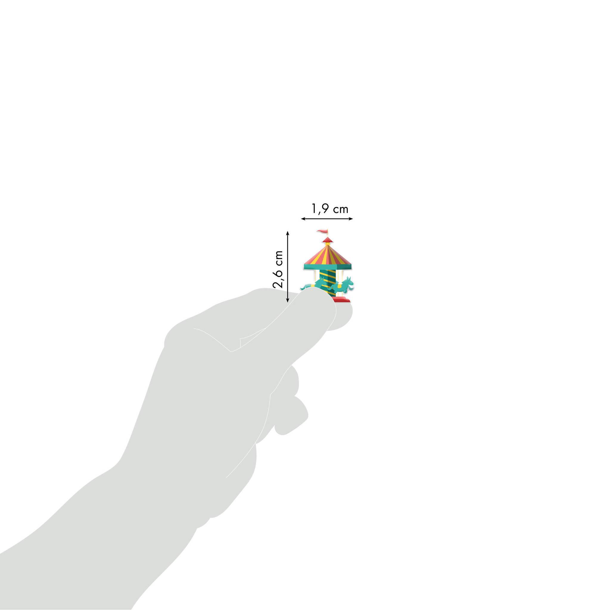 Maildor 10x Cooky, 1 Stickerbogen 7,5x12cm, Jahrmarkt - Mehrfarbig CY141C