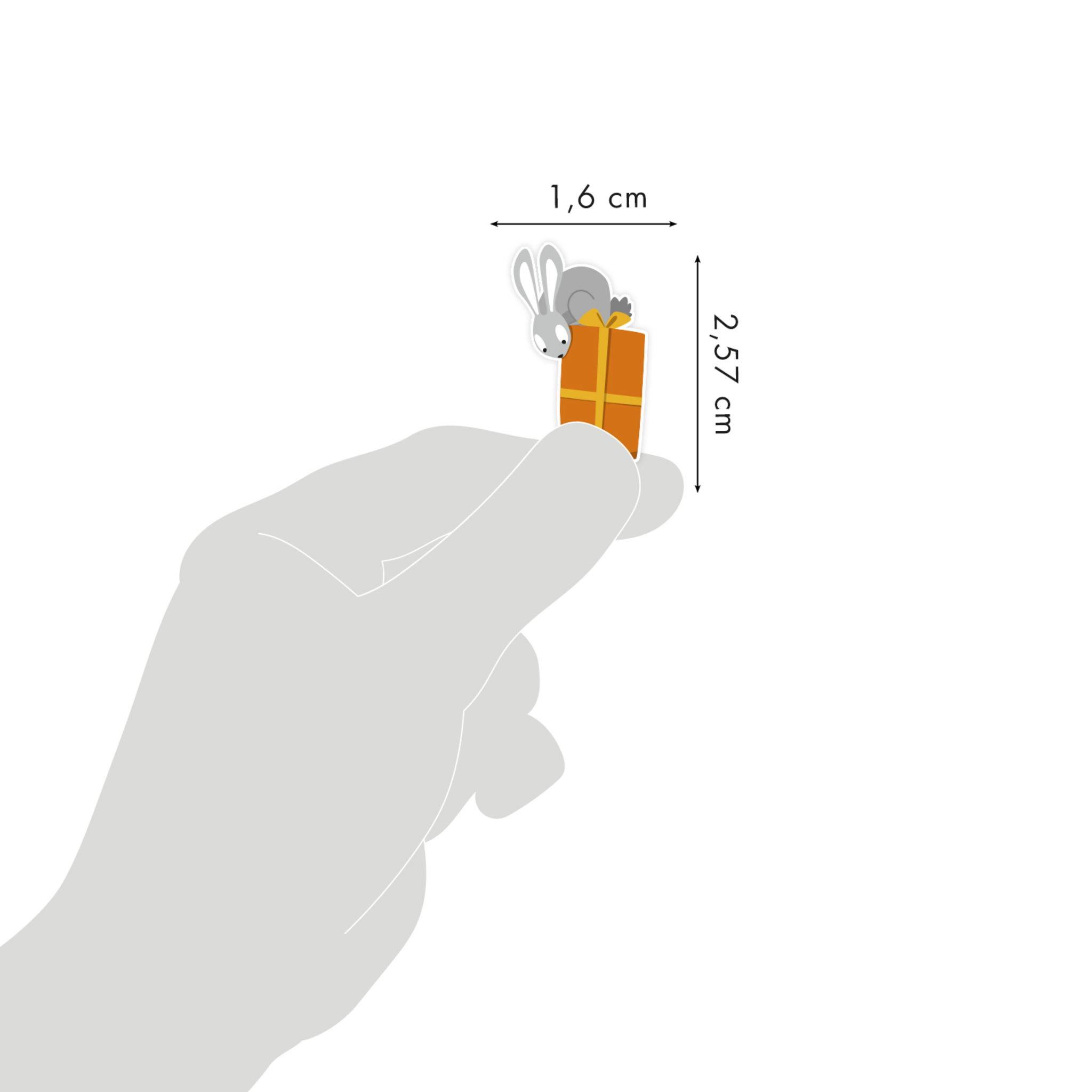 Maildor 10x Cooky, 1 Stickerbogen 7,5x12cm, Tiere Weihnachten Mehrfarbig CY147C