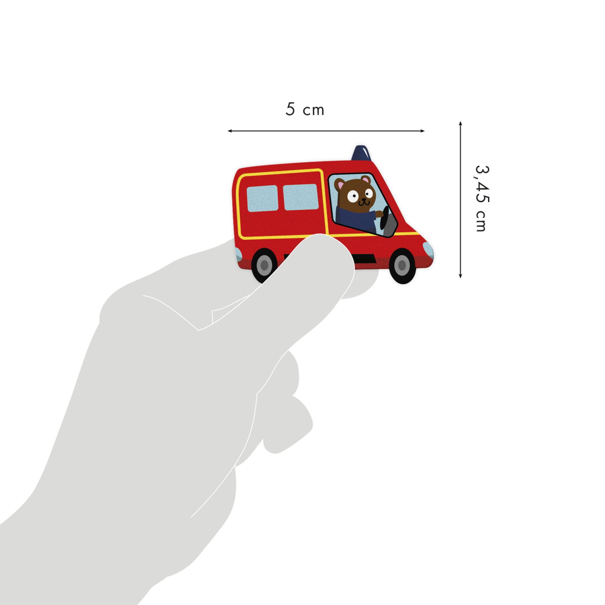 Maildor 10x Sweety, 2 Stickerbogen 14,8x21cm, Feuerwehr - Mehrfarbig AE226C