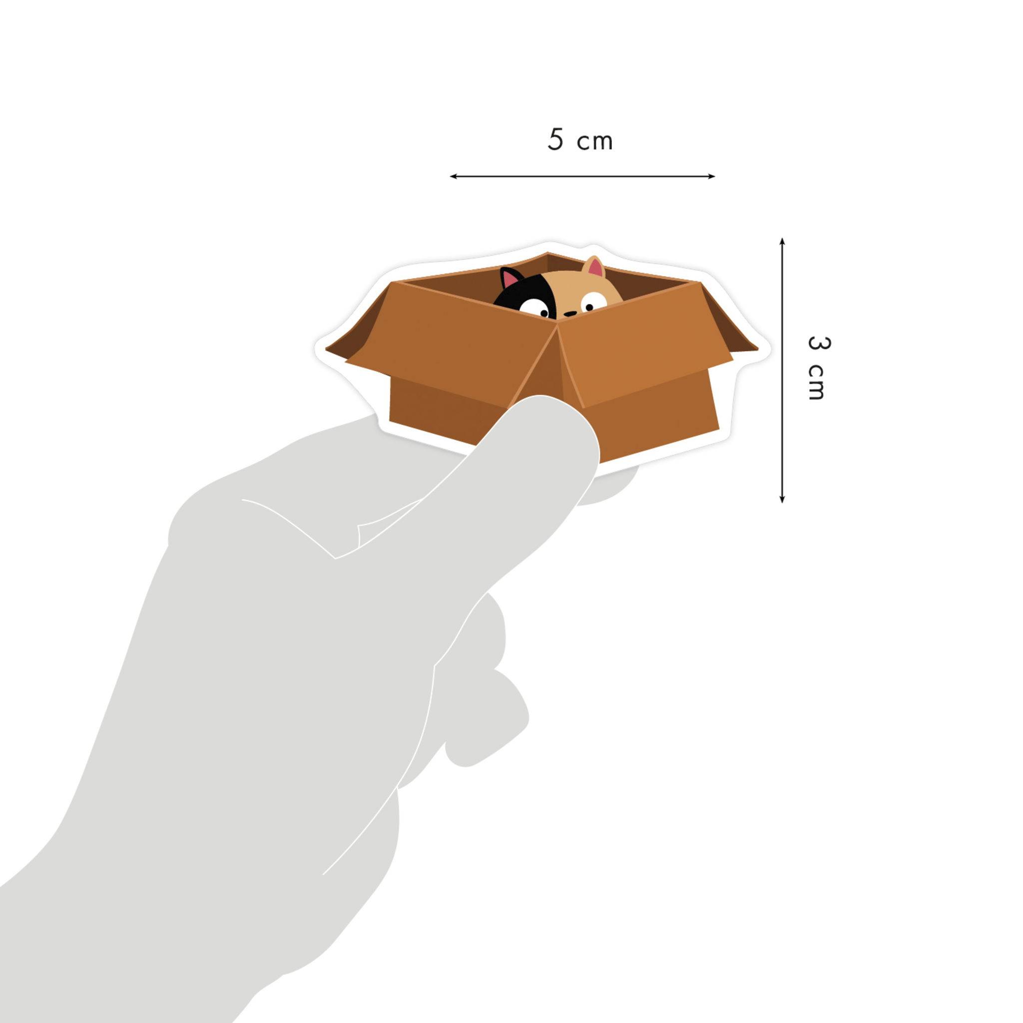 Maildor 10x Baby, 6 Stickerbogen 14,8x21cm, Katzen - Mehrfarbig AE227C