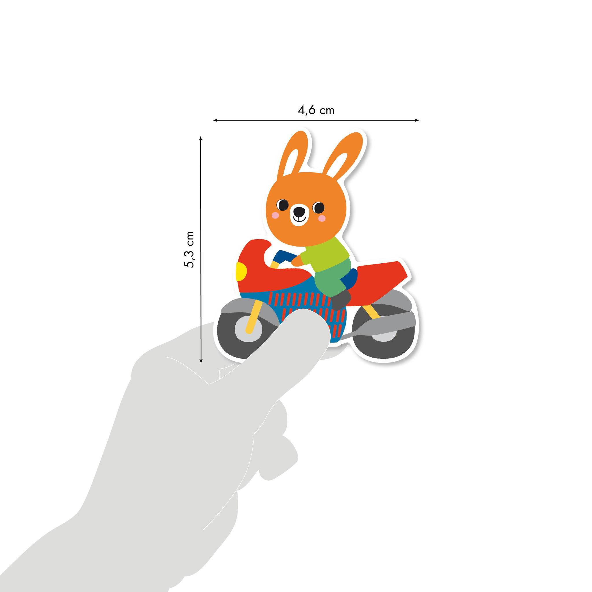 Maildor 10x Baby, 6 Stickerbogen 14,8x21cm, Transportmittel - Mehrfarbig AE166C