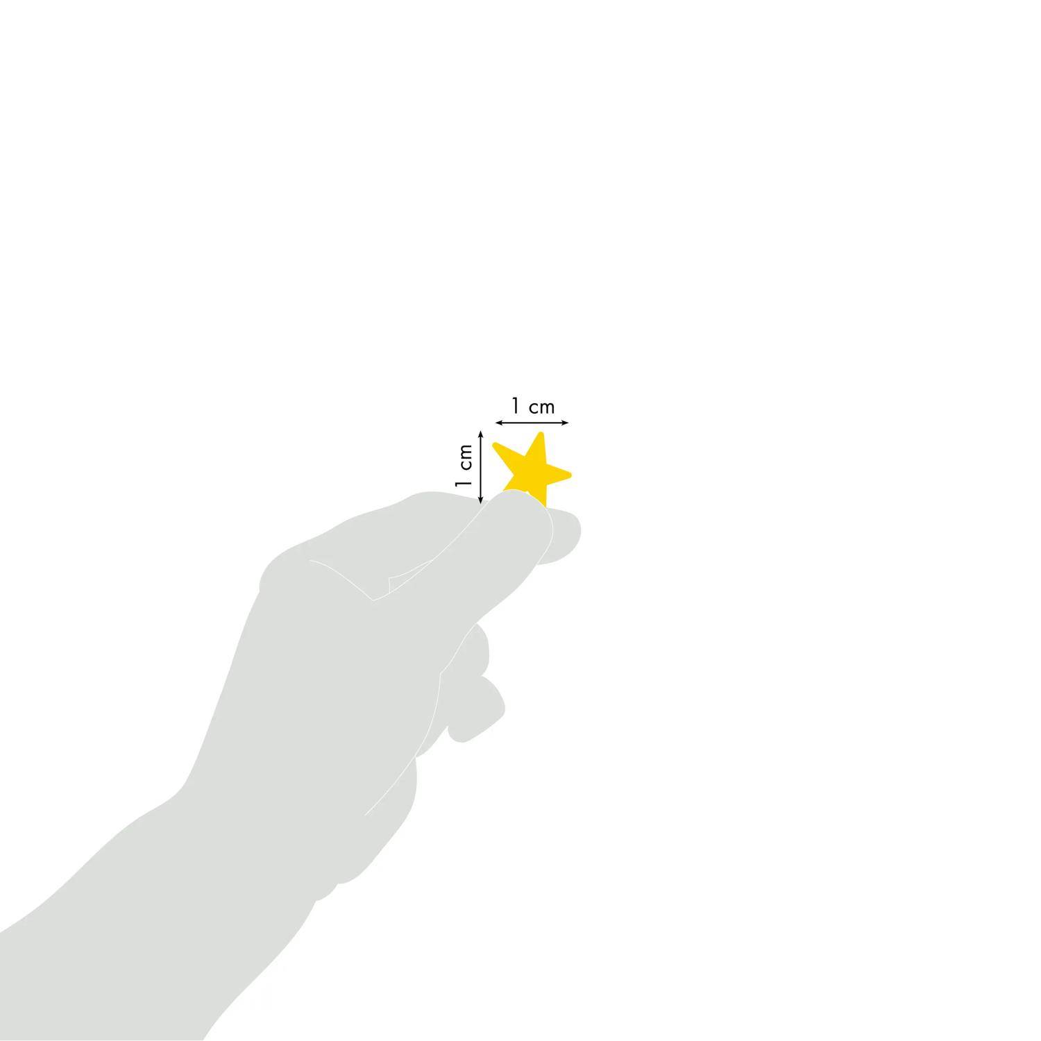 Maildor 10x Cooky, 1 Stickerbogen 7,5x12cm, Farbige Sterne - Mehrfarbig 560501C