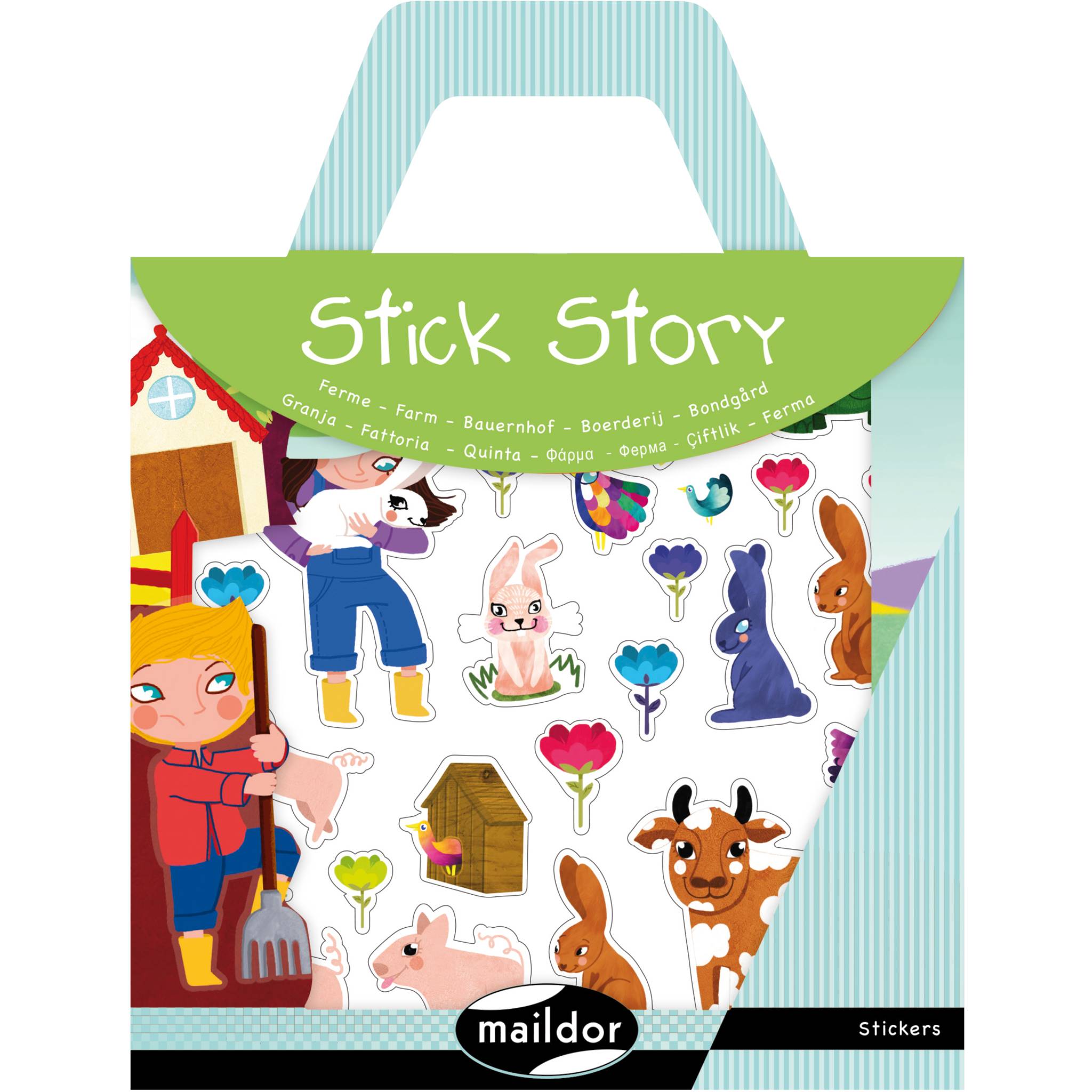Maildor 6x Stick Story, Bauernhof - Mehrfarbig 566401O