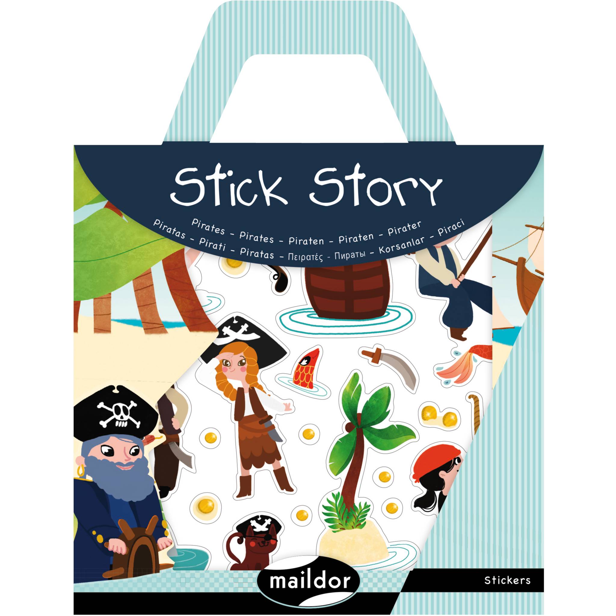Maildor 6x Stick Story, Piraten - Mehrfarbig 566403O