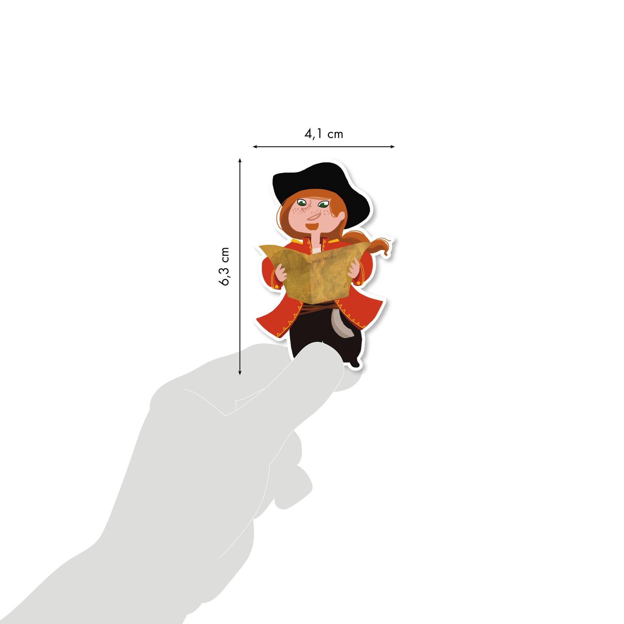 Maildor 6x Stick Story, Piraten - Mehrfarbig 566403O
