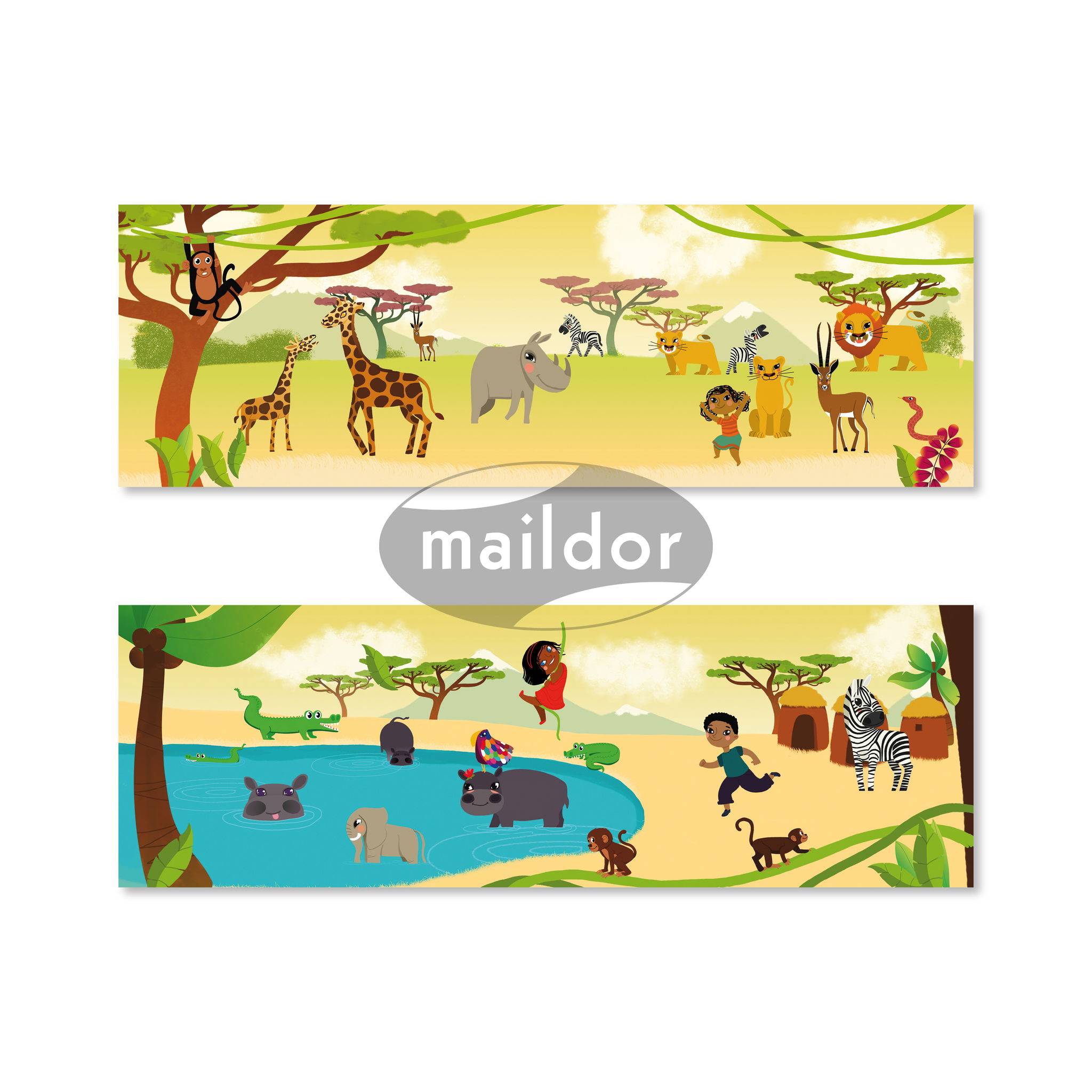 Maildor 6x Stick Story, Savanne - Mehrfarbig 566402O