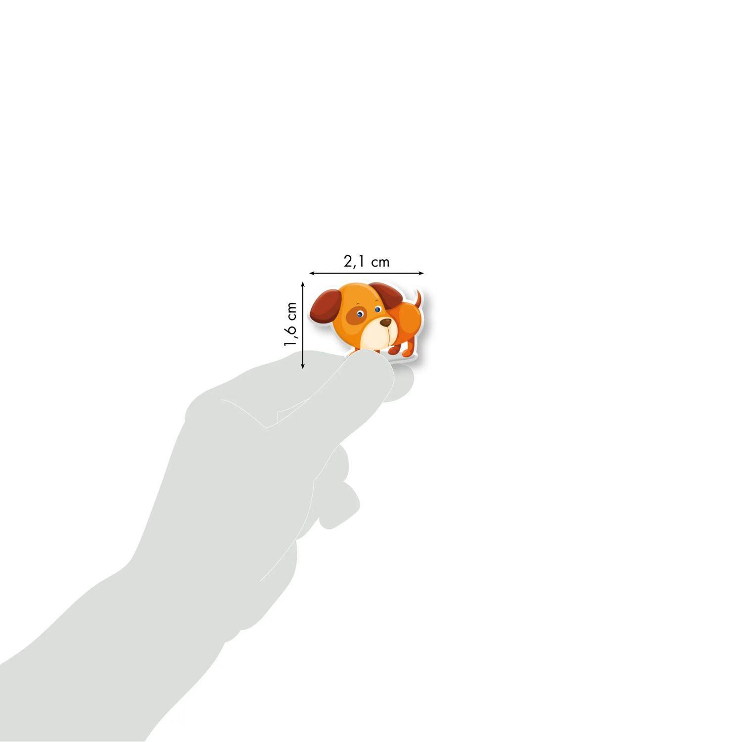 Maildor 10x Cooky, 1 Stickerbogen 7,5x2cm, Bauernhoftiere - Mehrfarbig 560352C