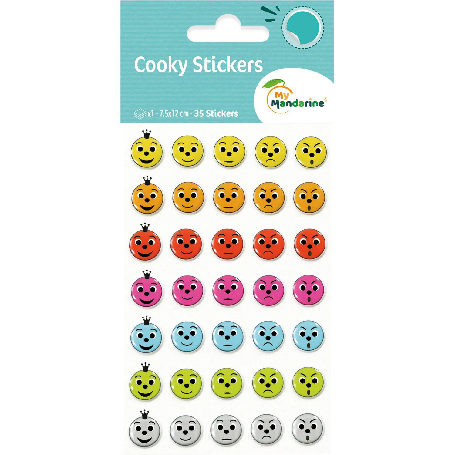 Maildor 10x Cooky, 1 Stickerbogen 7,5x12cm, Bewertungen - Mehrfarbig 560355C