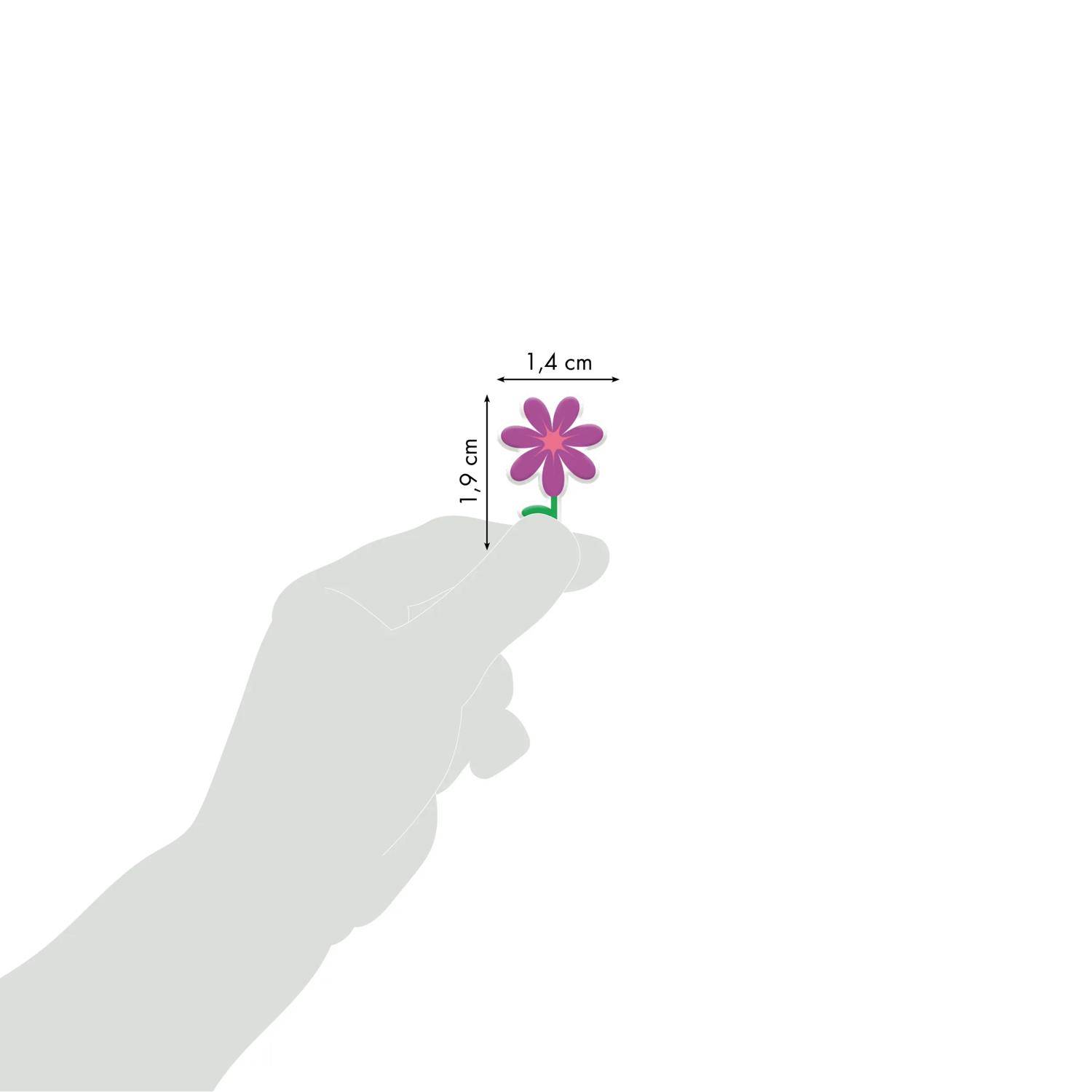 Maildor 10x Cooky, 1 Stickerbogen 7,5x12cm, Blumen - Mehrfarbig 560356C