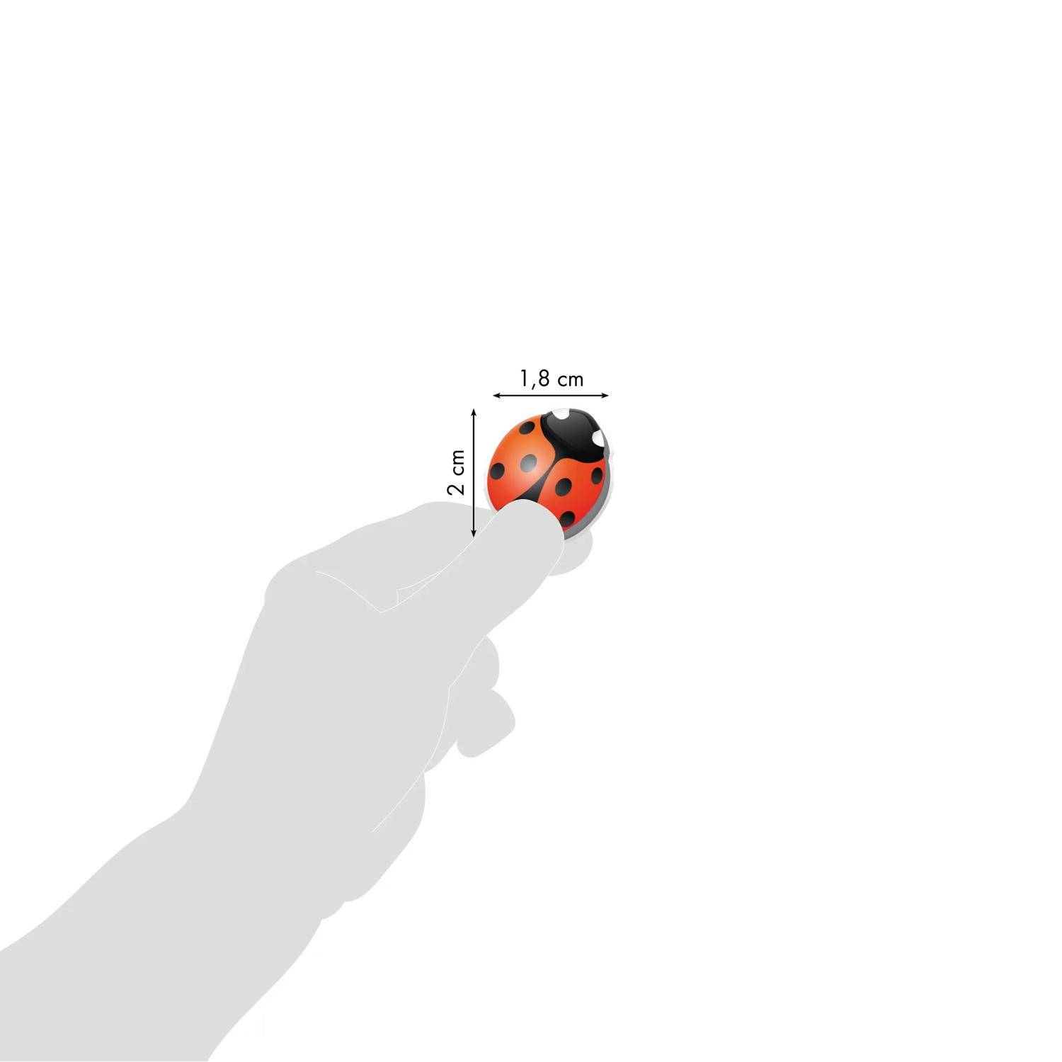 Maildor 10x Cooky, 1 Stickerbogen 7,5x12cm, Marienkäfer - Mehrfarbig 560358C