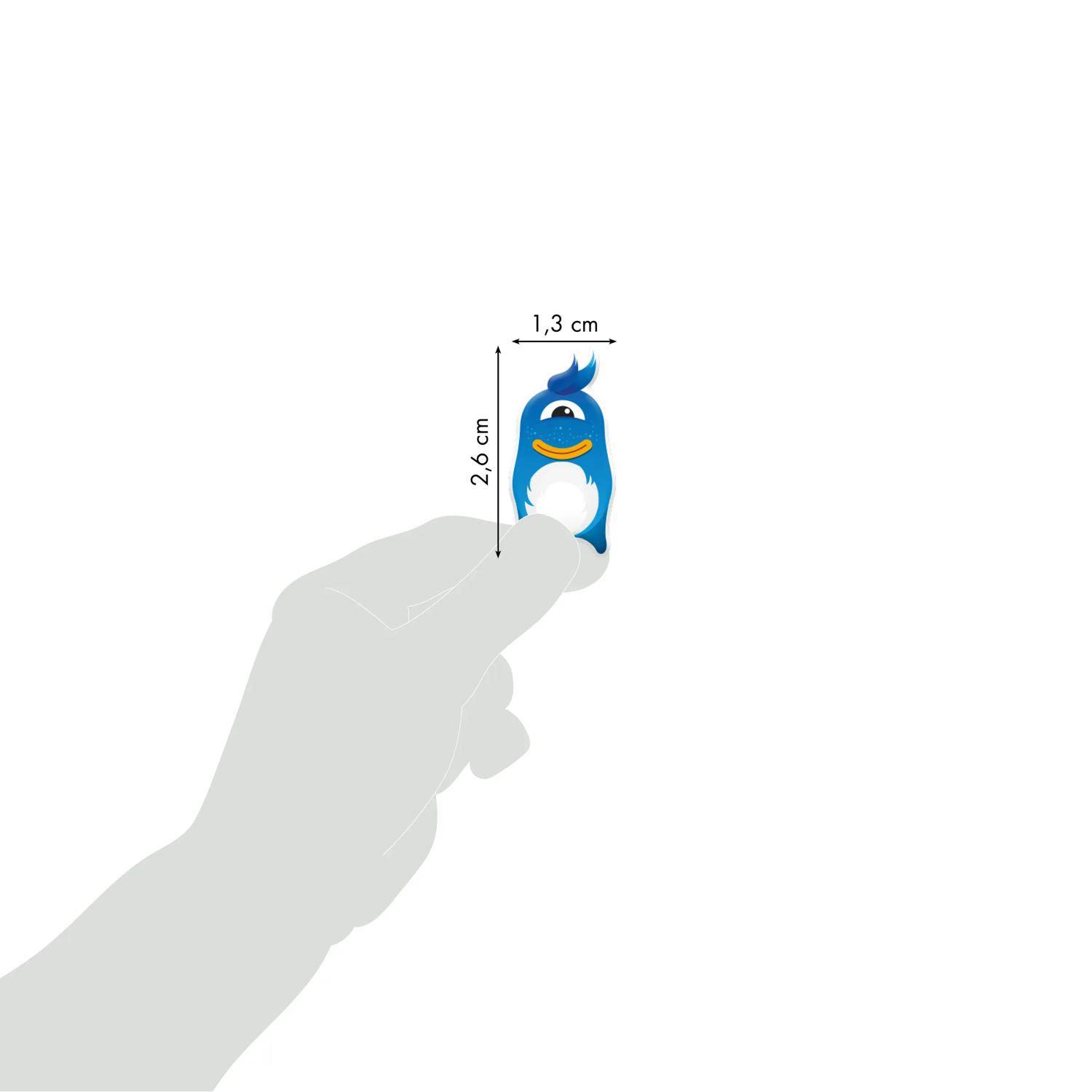 Maildor 10x Cooky, 1 Stickerbogen 7,5x12cm, Monster - Mehrfarbig 560412C