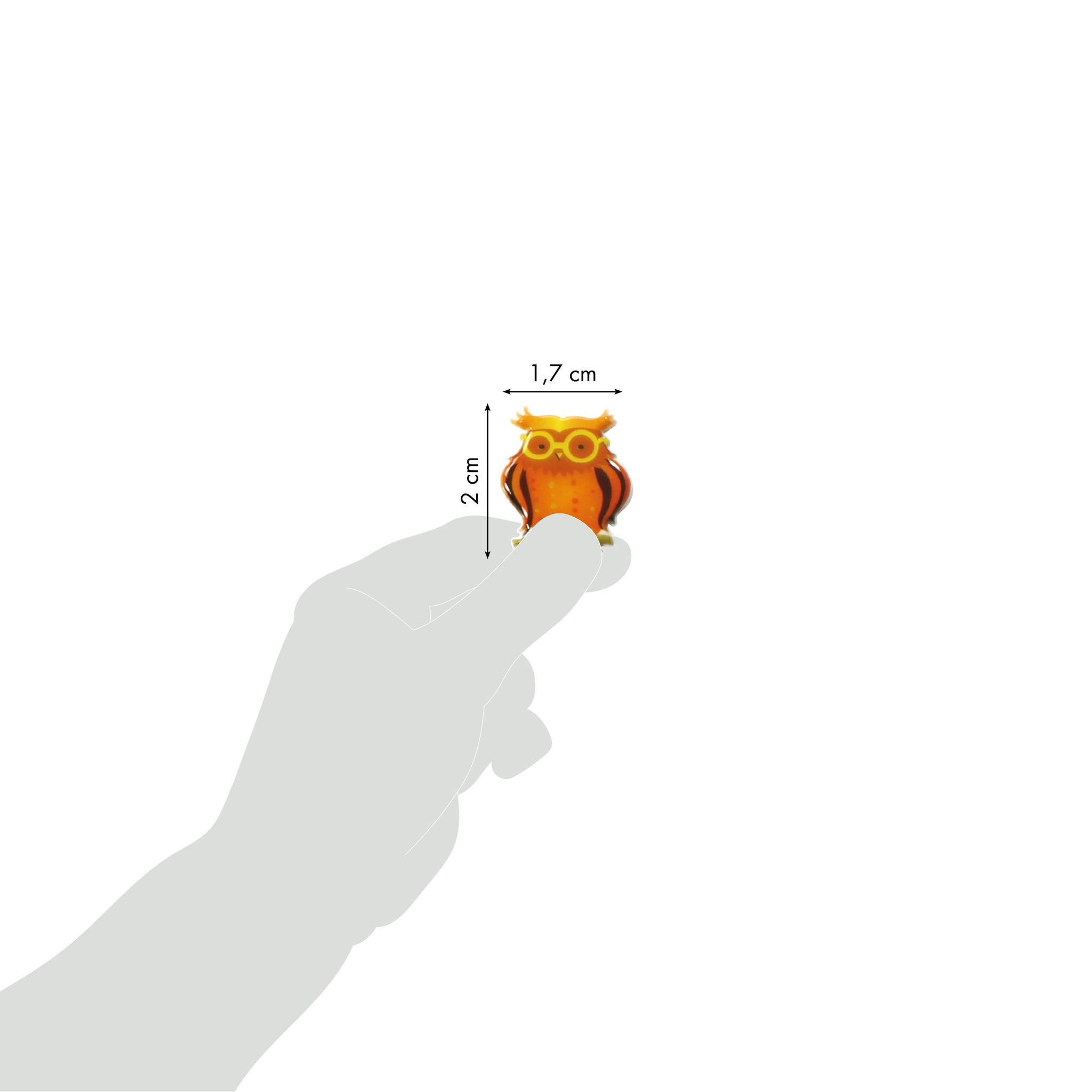 Maildor 10x Cooky, 1 Stickerbogen 7,5x12cm, Eulen - Mehrfarbig 560407C