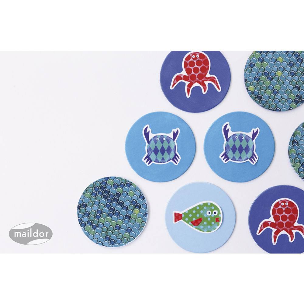 Maildor 10x Baby, 6 Stickerbogen 14,8x21cm, Fische - Mehrfarbig AE037O