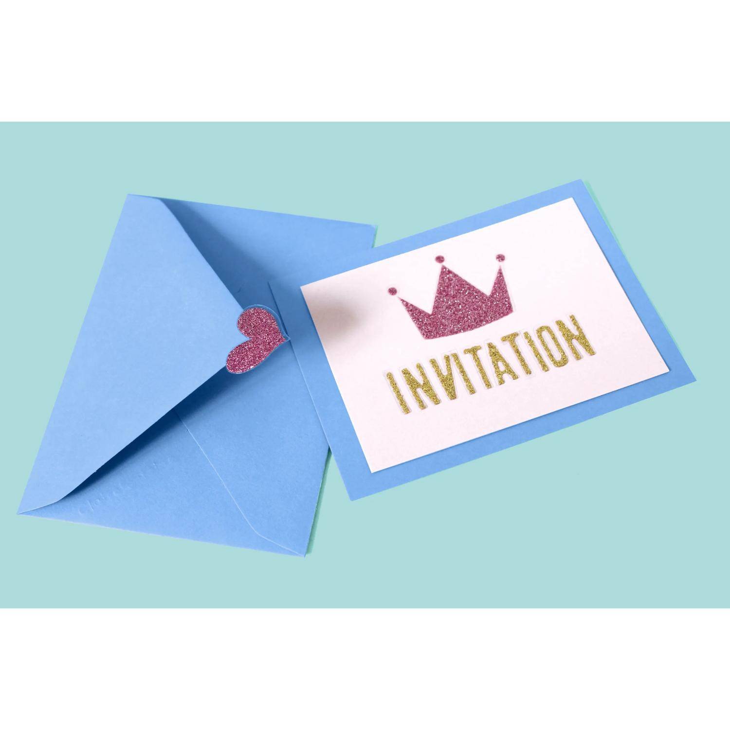 Maildor 10x Glitty, 2 Stickerbogen 10,5x16cm, Alphabet/Zahlen, gold Gold AE070O