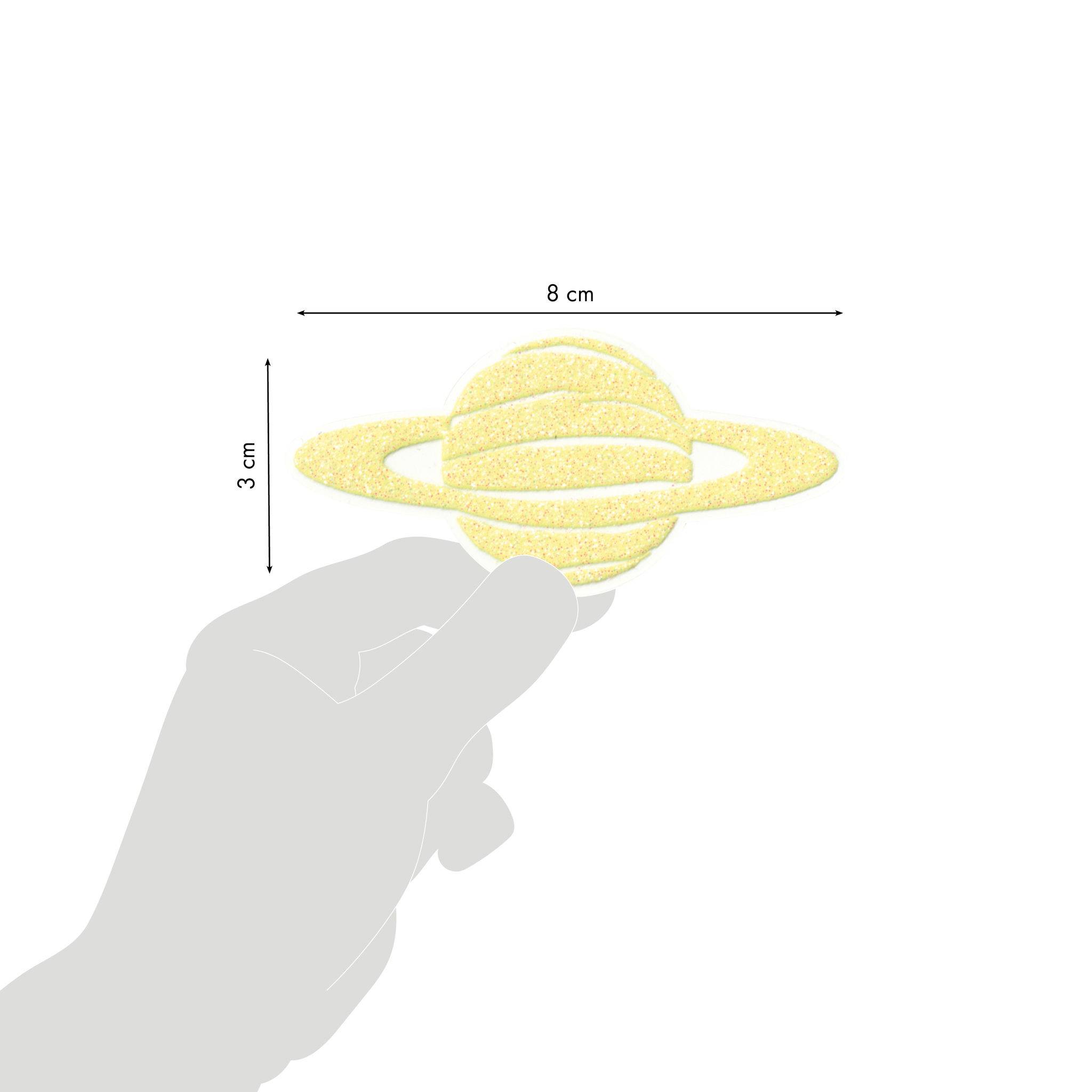 Maildor 10x Phospho' Stick, 2 Stickerbogen 10,5x16cm, Planeten - Neongelb AE078O