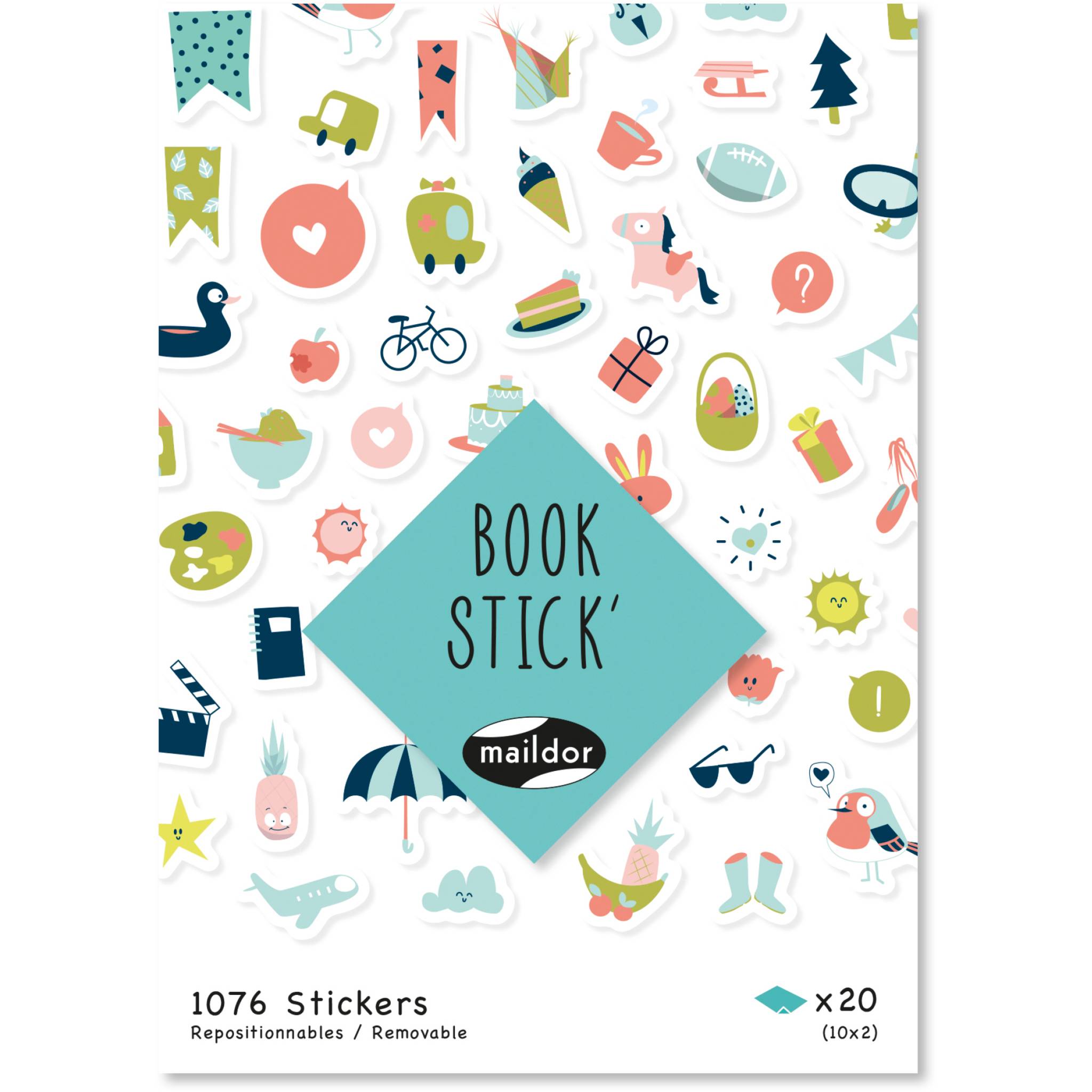 Maildor 5x Book Stick A6 Journal - Mehrfarbig AE195C