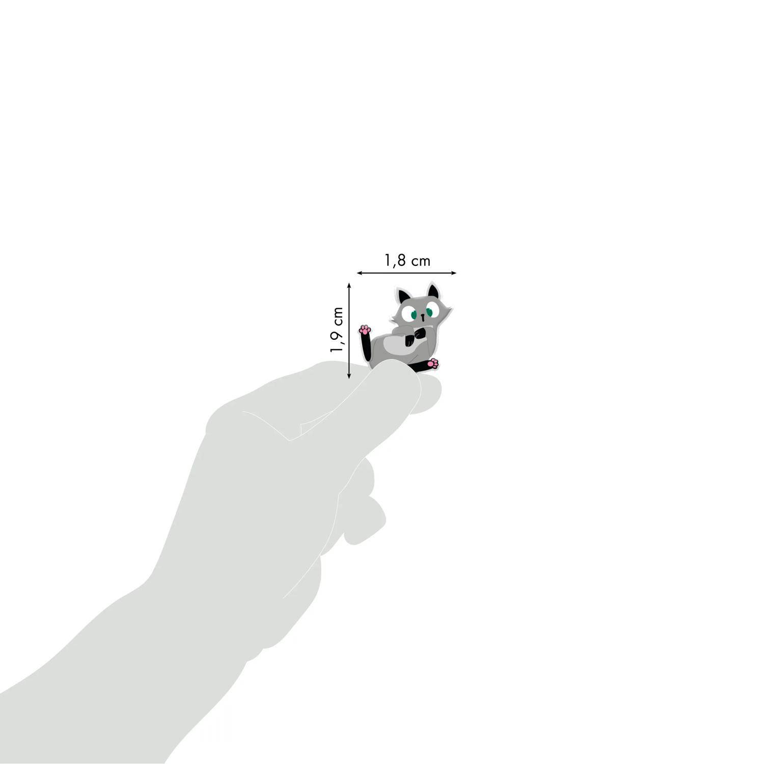 Maildor 10x Cooky, 1 Stickerbogen 7,5x12cm, Kleine Katzen - Mehrfarbig CY015O