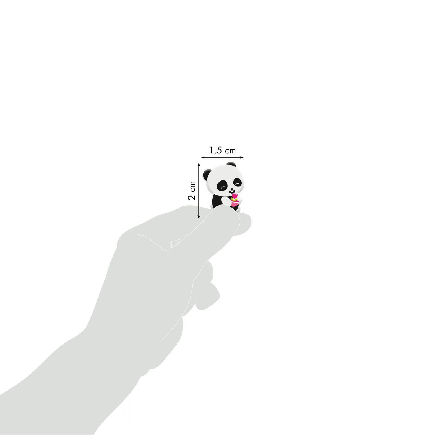Maildor 10x Cooky, 1 Stickerbogen 7,5x12cm, Pandabär - Mehrfarbig CY016O