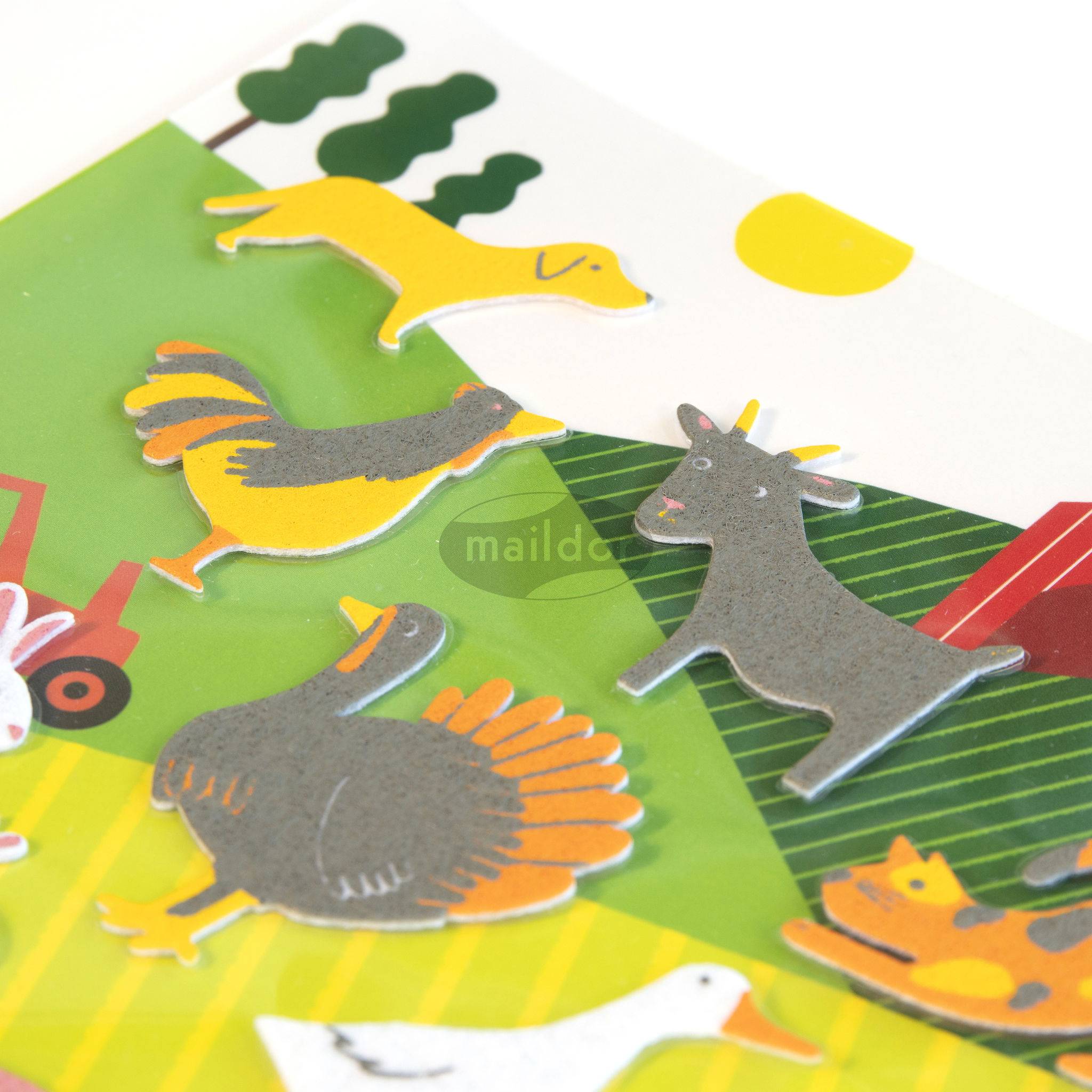 Maildor 10x Sweety, 2 Stickerbogen 14,8x21cm, Bauernhof - Mehrfarbig AE128O