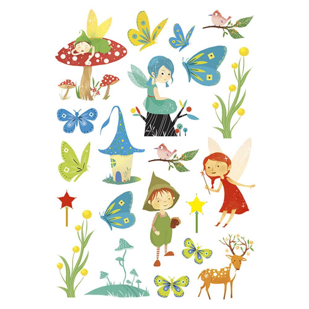 Maildor 10x Dreamy, 6 Stickerbogen 14,8x21cm, Feen - Mehrfarbig AE137O