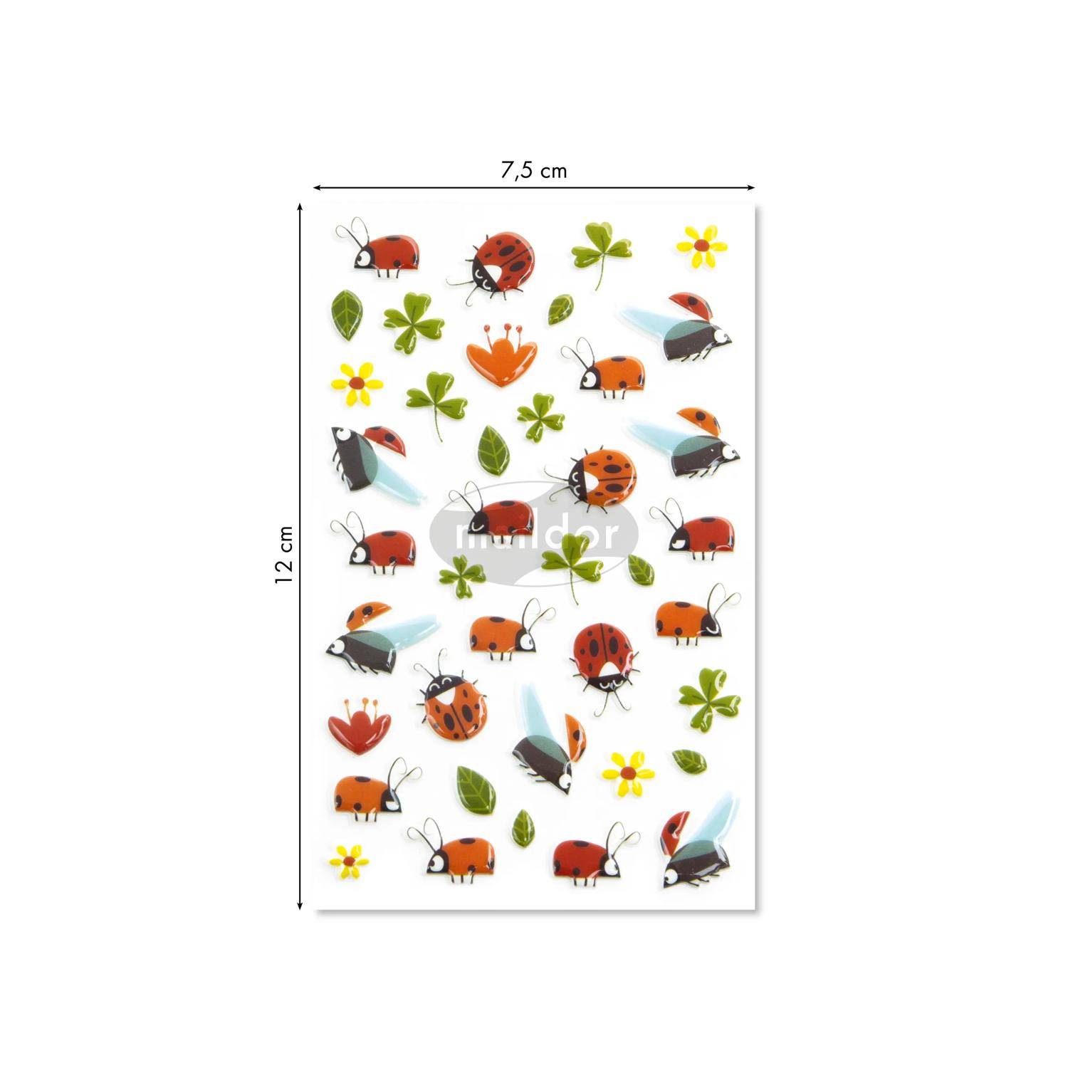Maildor 10x Sticker Cooky, 1 Bogen 7,5x12cm - Mehrfarbig CY094C