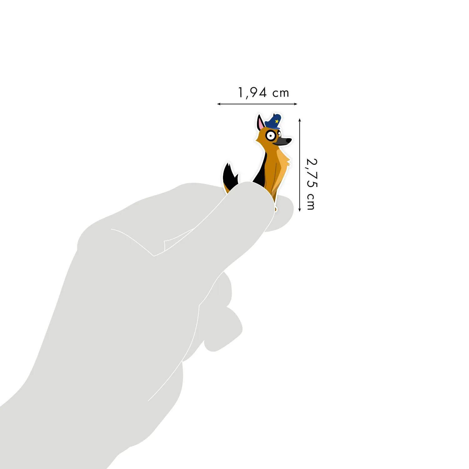 Maildor 10x Cooky, 1 Stickerbogen 7,5x12cm, Polizei - Mehrfarbig CY150C