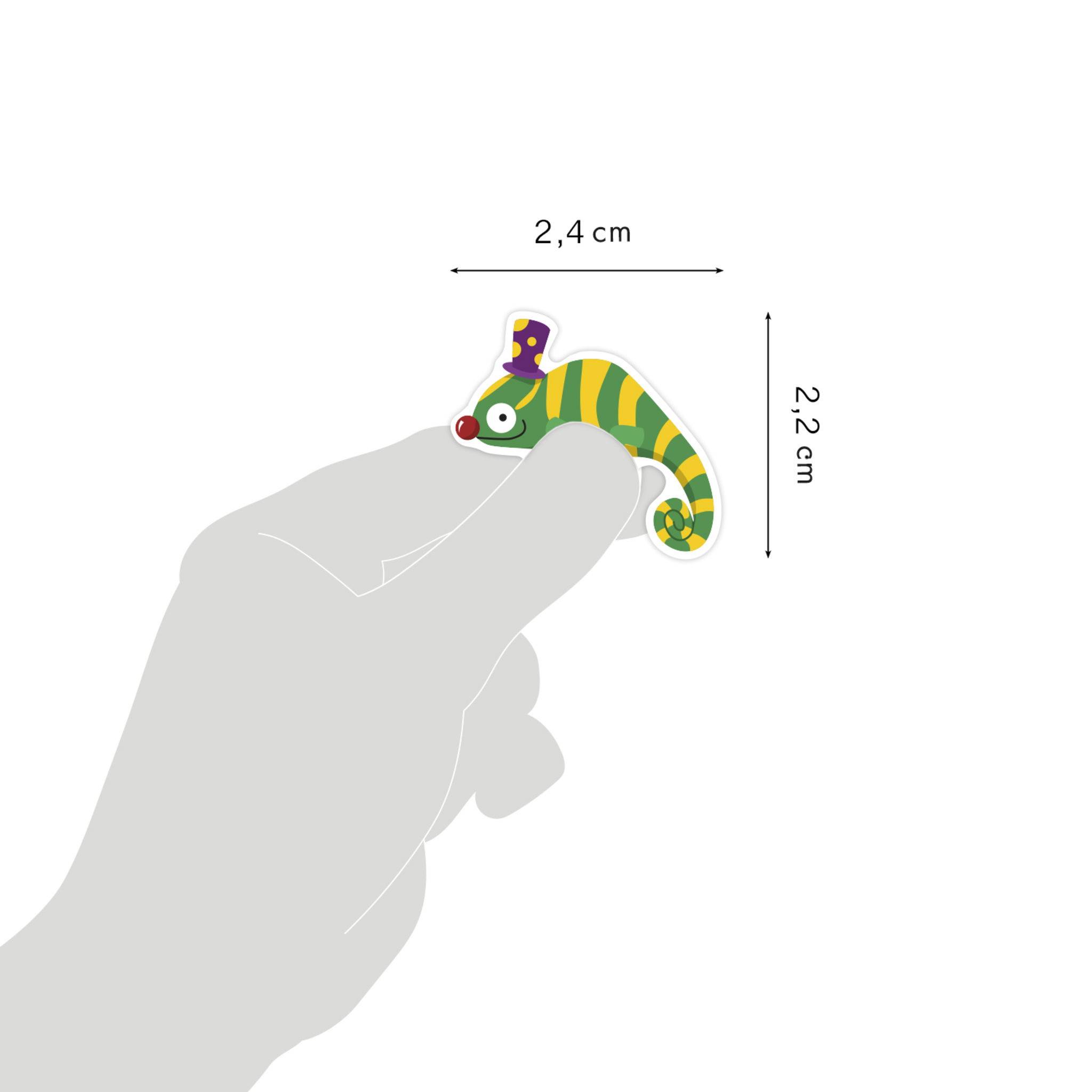 Maildor 10x Cooky, 1 Stickerbogen 7,5x12cm, Clowns - Mehrfarbig CY158C