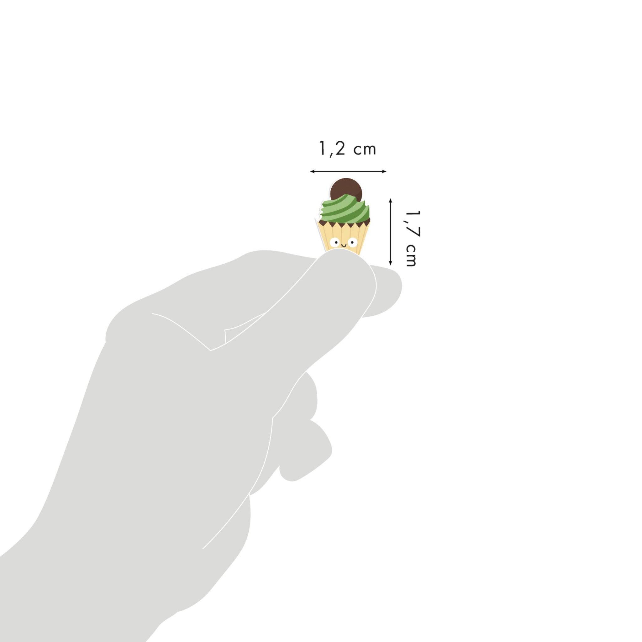 Maildor 10x Cooky, 1 Stickerbogen 7,5x12cm, Gebäck - Mehrfarbig CY155C