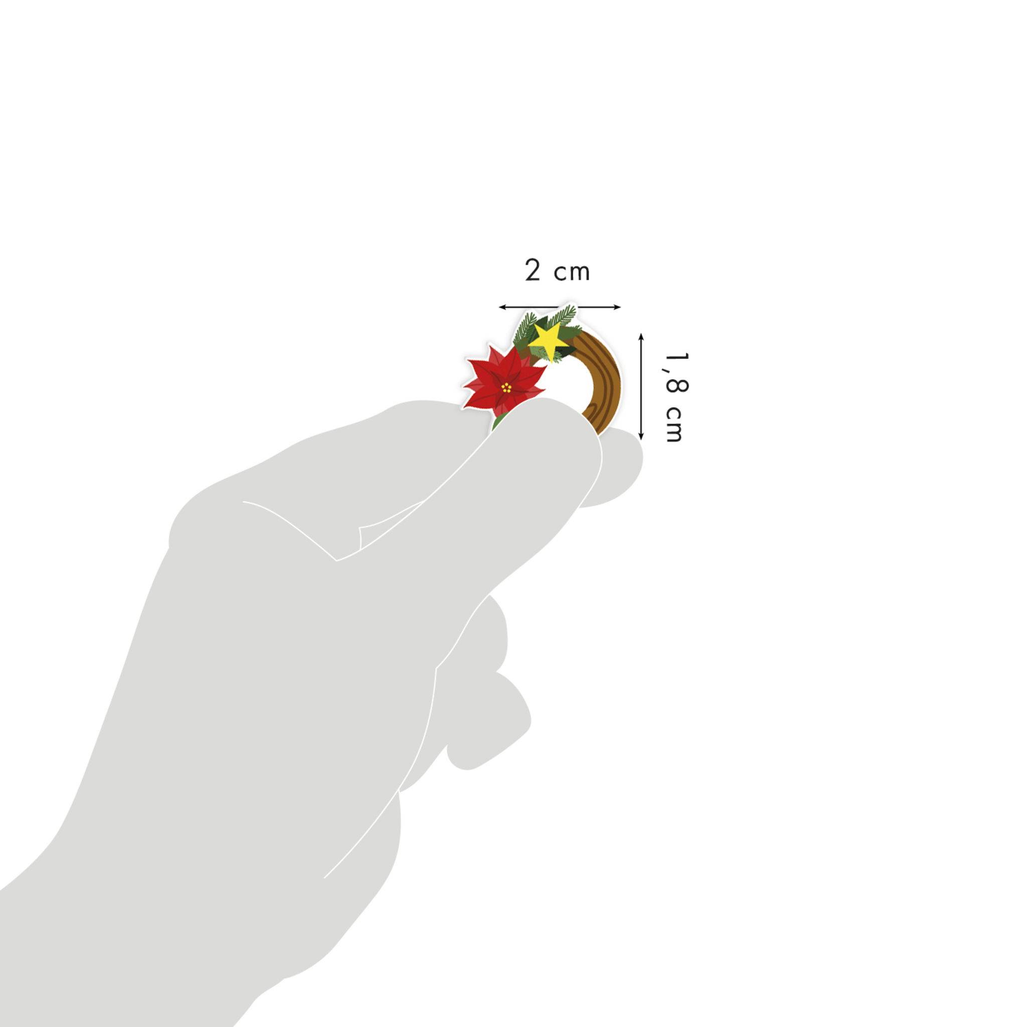 Maildor 10x Packung 10 Stickerbogen 7,5x12cm Weihnachten - Mehrfarbig CY153C