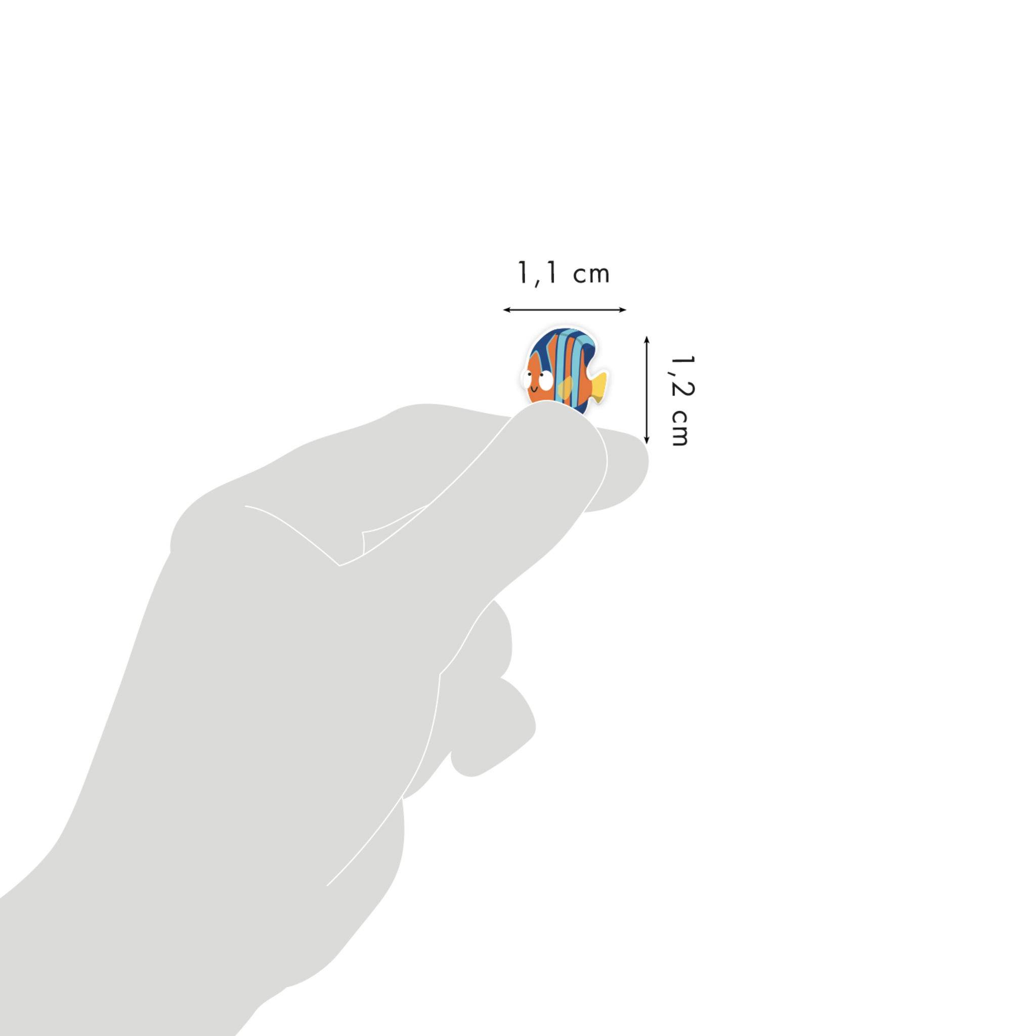 Maildor 10x Cooky, 1 Stickerbogen 7,5x12cm, Meerestiere - Mehrfarbig CY152C