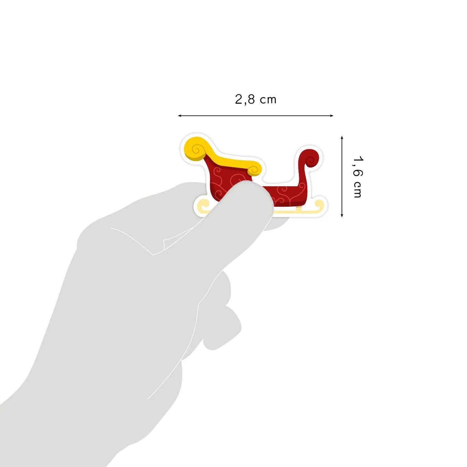 Maildor 10x Cooky, 1 Stickerbogen 7,5x12cm, Weihnachten - Mehrfarbig CY159C