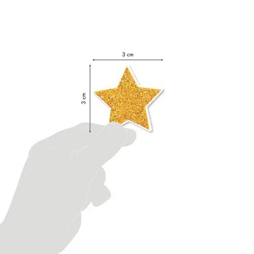 Maildor 10x Glitty, 2 Stickerbogen 10,5x16cm, Sterne, Zartrosa und Gold AE150C Maildor 10x Glitty, 2 Stickerbogen 10,5x16cm, Sterne, Zartrosa und Gold AE150C