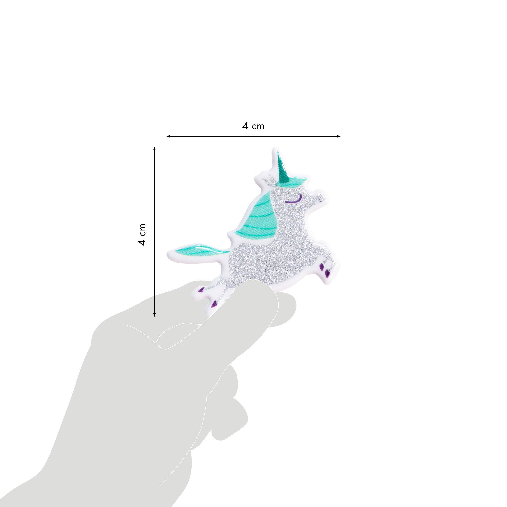 Maildor 10x Puffy, 1 Stickerbogen 10,5x16cm, Einhörner - Mehrfarbig AE152C