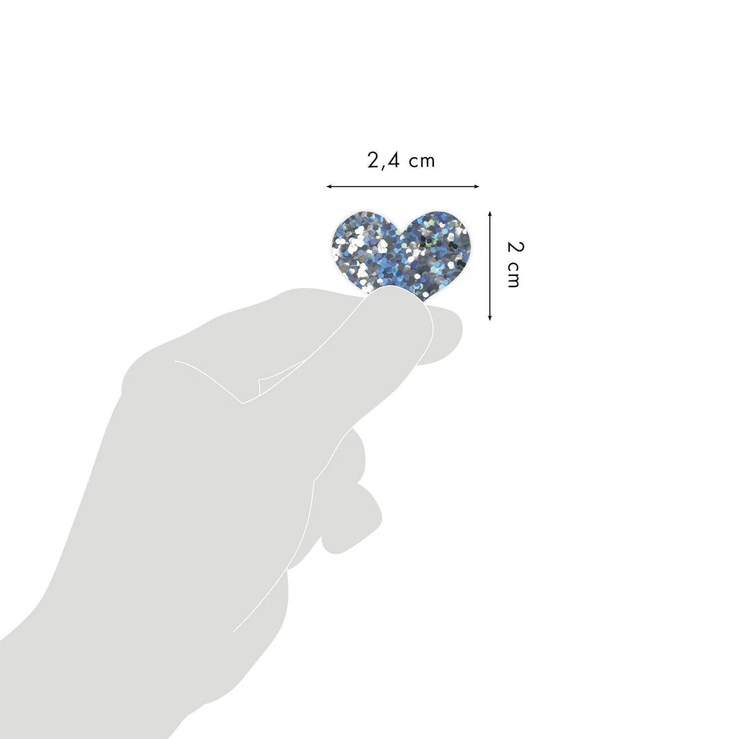 Maildor 10x Pack. 4 Stickerbogen 10,5x16 cm 204 Sticker - Silber AE217C