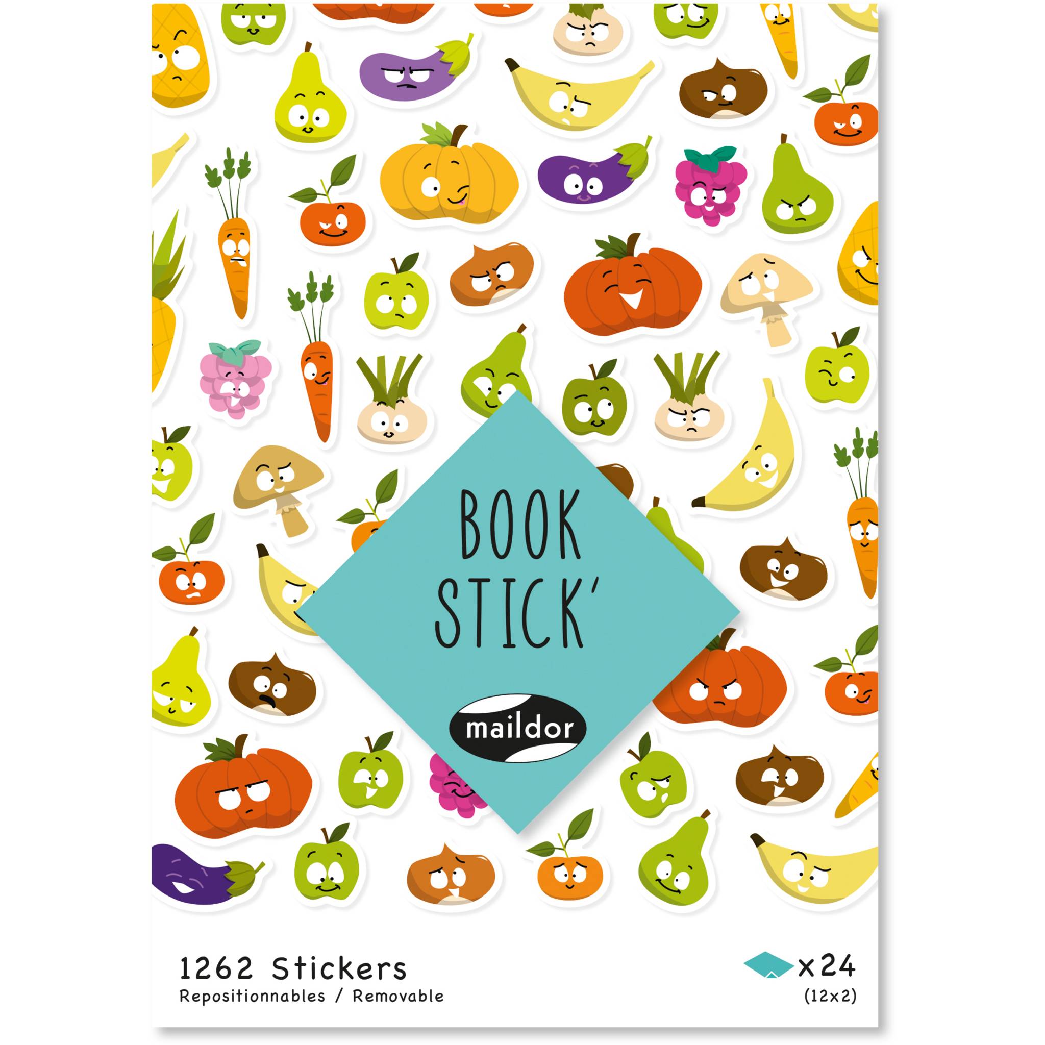Maildor 5x Book Stick A5 Emoticons - Mehrfarbig AE200C