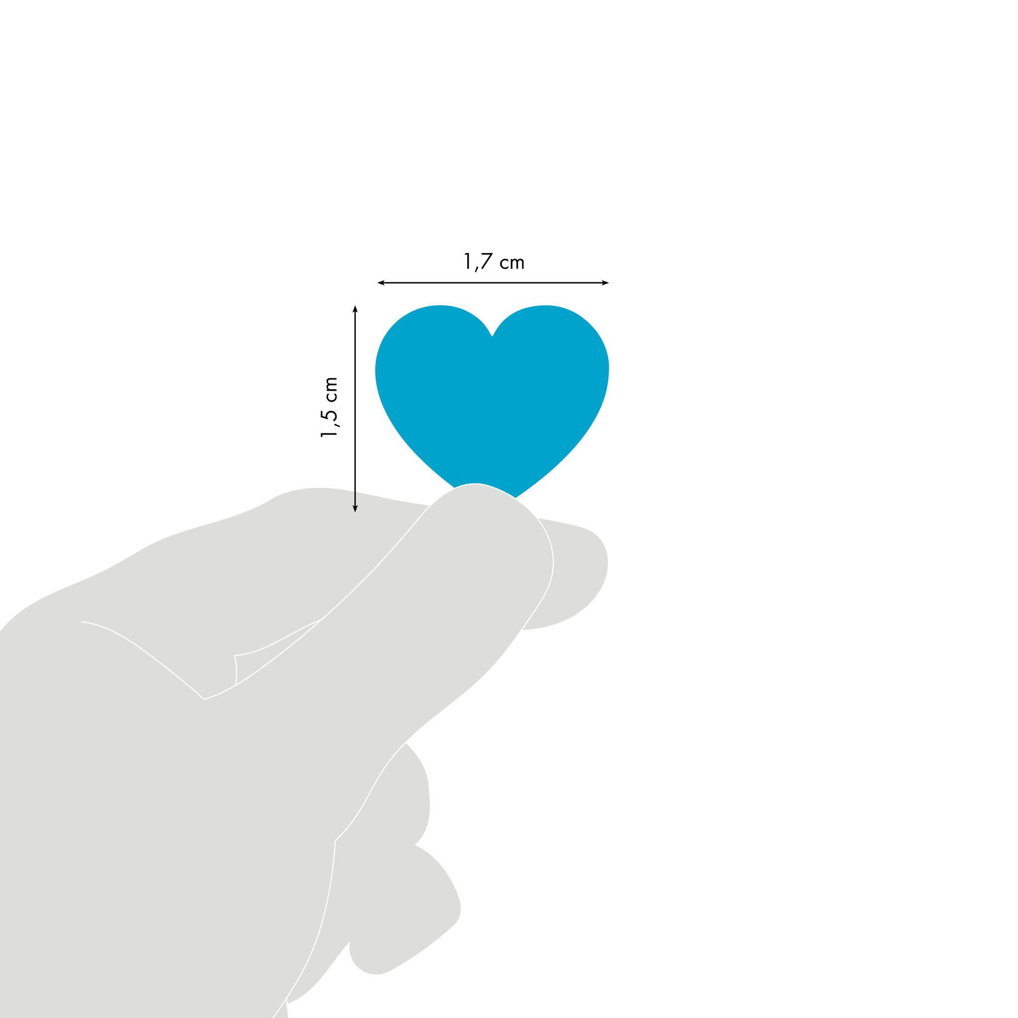 Maildor 10x Initial, 4 Stickerbogen 10,5x16cm, Herzen Mehrfarbig AE203C