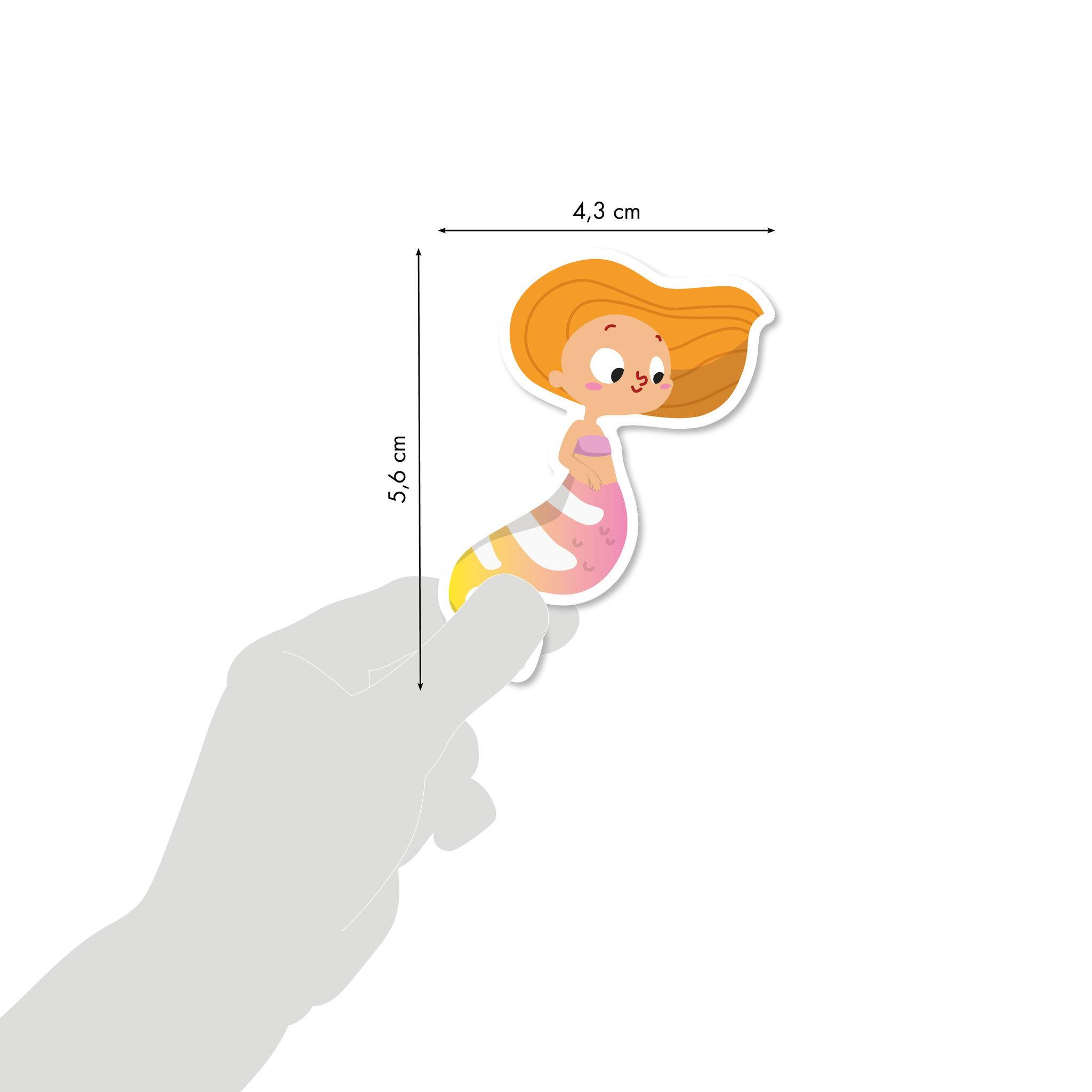 Maildor 10x Dreamy, 6 Stickerbogen 14,8x21cm, Meerjungfrauen - Mehrfarbig AE204C