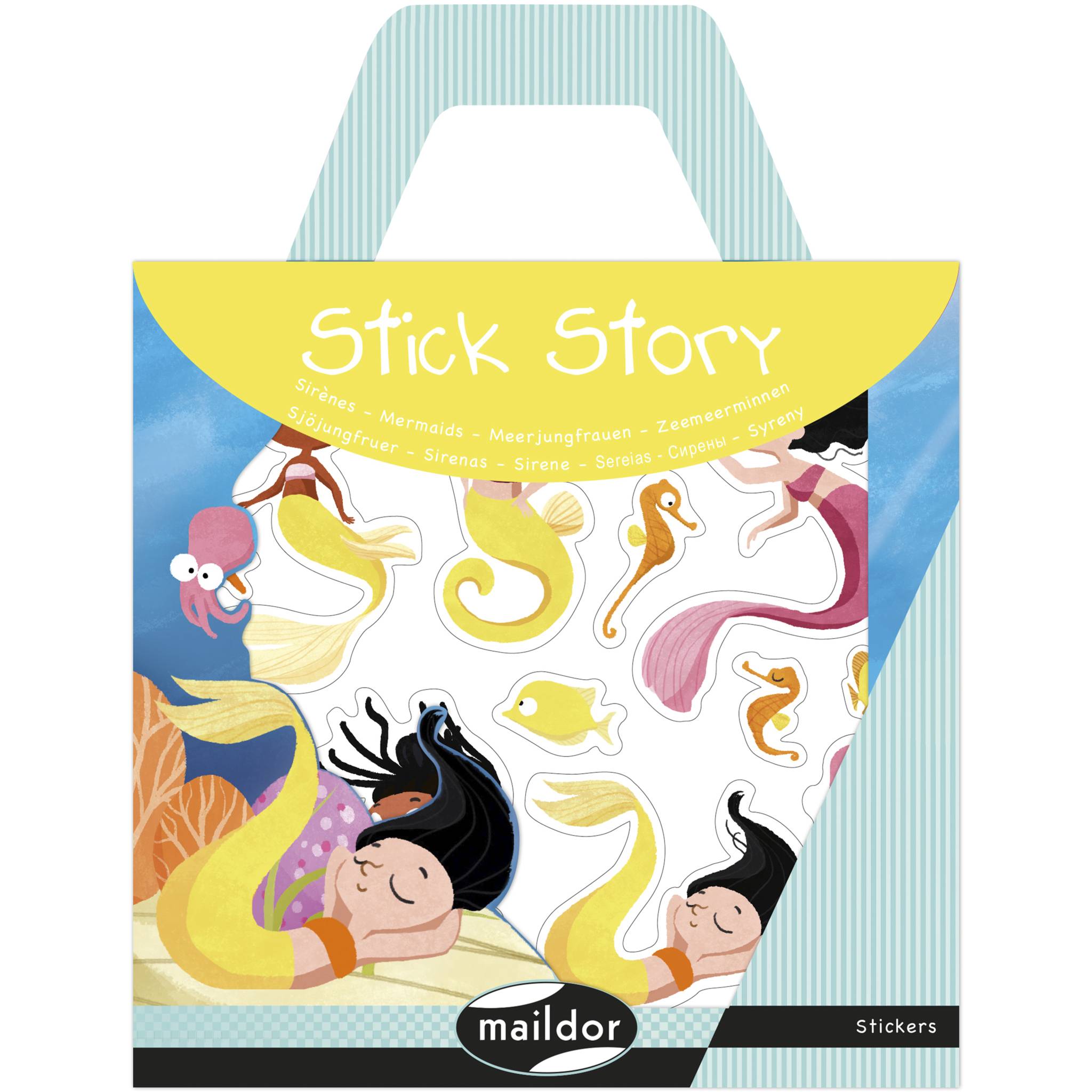 Maildor 6x Stick Story, Meerjungfrauen - Mehrfarbig AF028C