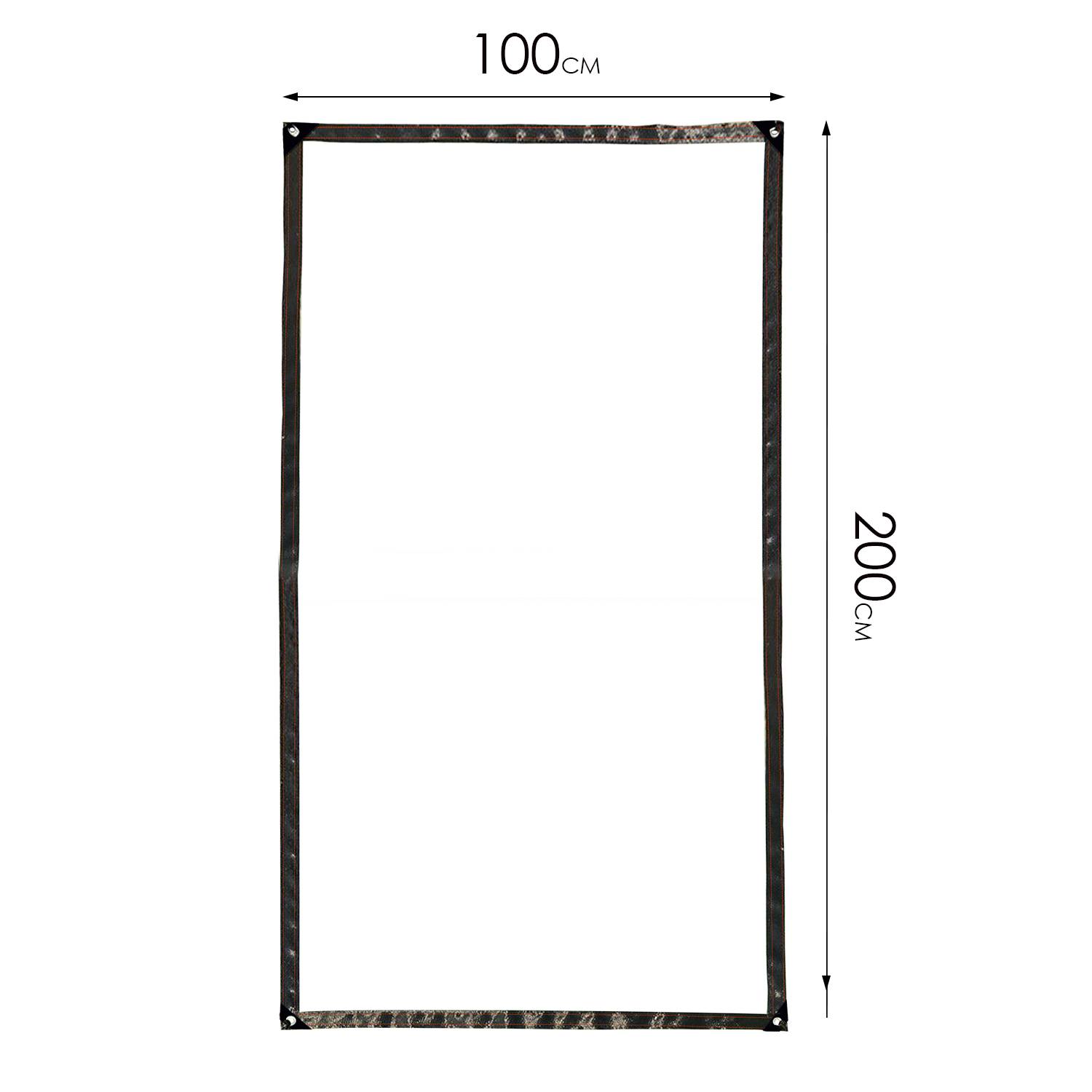 Wasserdichte Transparente PVC Plane mit Ösen, wetterfeste Plane strapazierfähige Vordächer Faltbar,1 × 2M Regenschutz Abdeckplane für Gartenmöbe