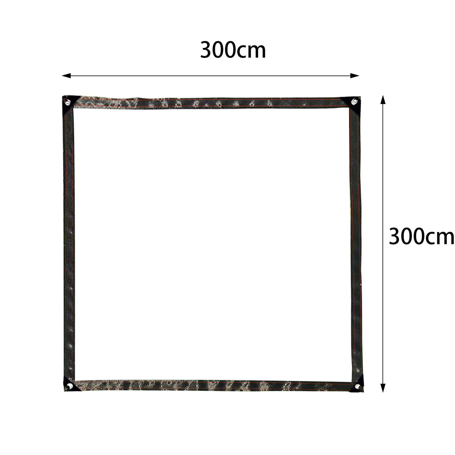 Wasserdichte Transparente PVC Plane mit Ösen, wetterfeste Plane strapazierfähige Vordächer Faltbar,3 × 3M Regenschutz Abdeckplane für Gartenmöbe