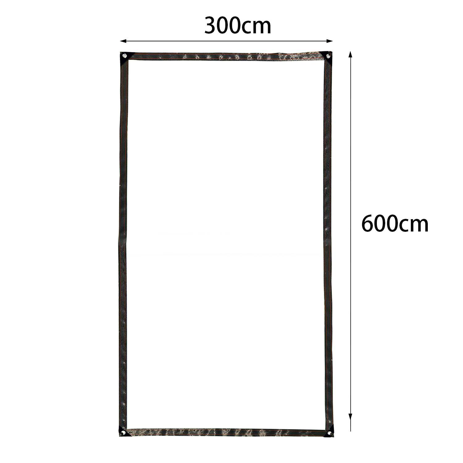 Wasserdichte Transparente PVC Plane mit Ösen, wetterfeste Plane strapazierfähige Vordächer Faltbar,3 × 6M Regenschutz Abdeckplane für Gartenmöbe