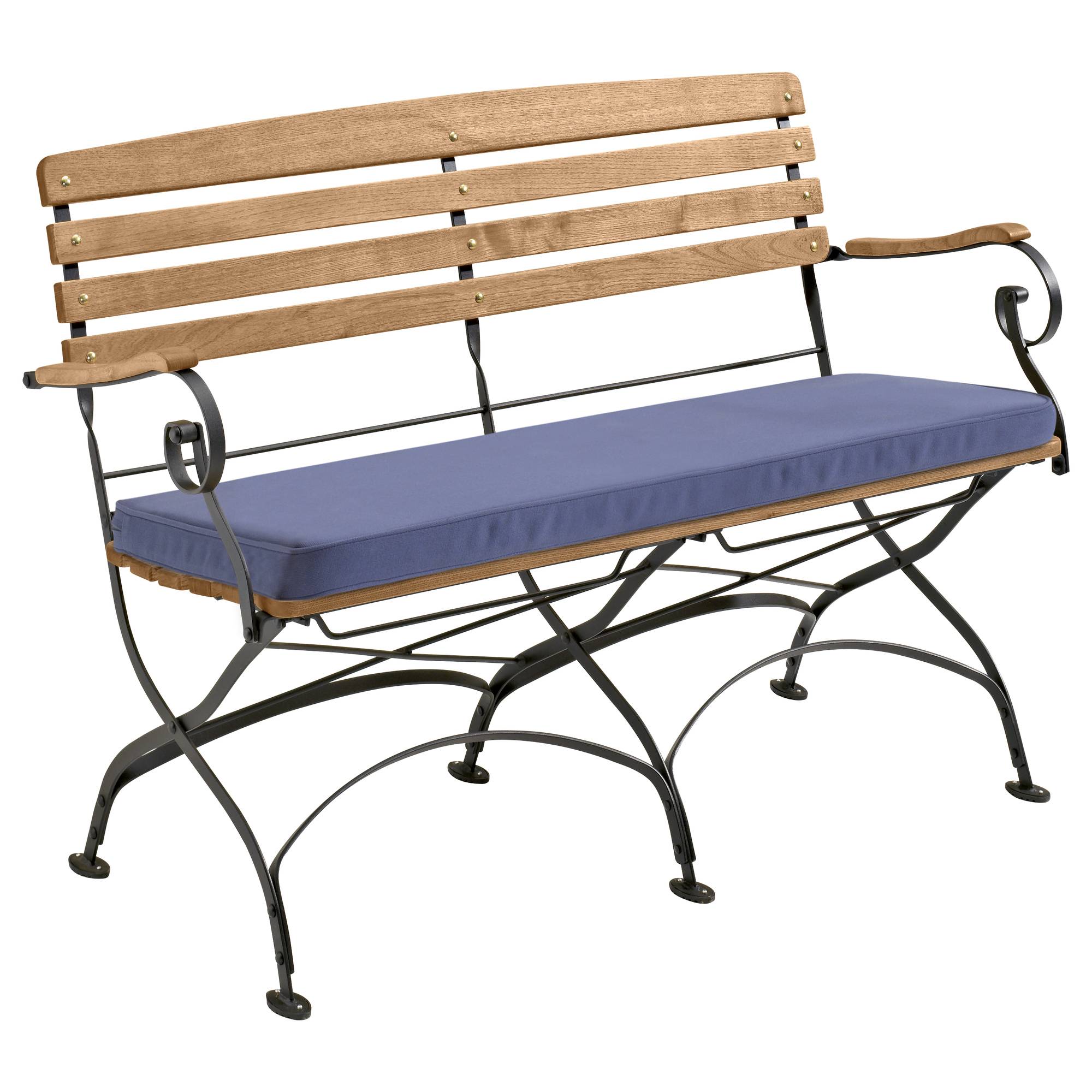 memo Auflage Maja M8185 Gartenbank 120cm blau