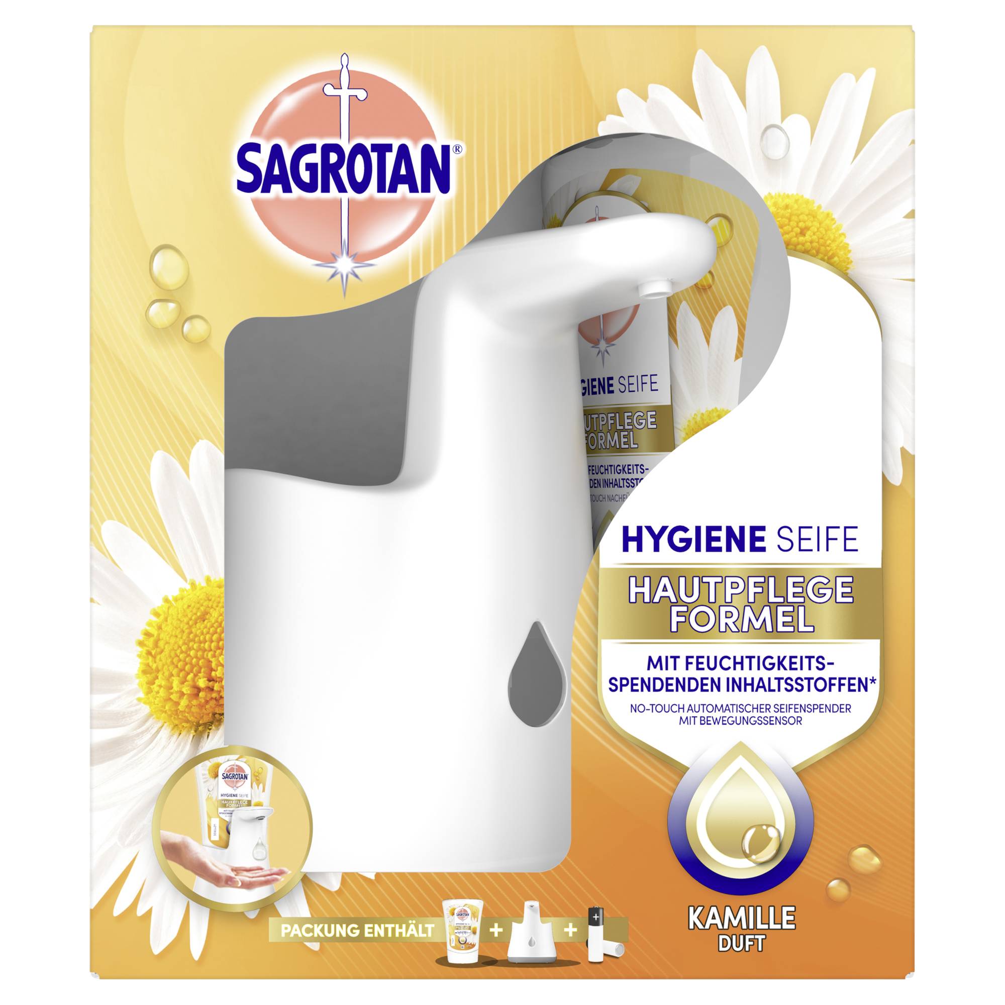 Sagrotan Seifenspender No-Touch Starter 3280107 Kamille
