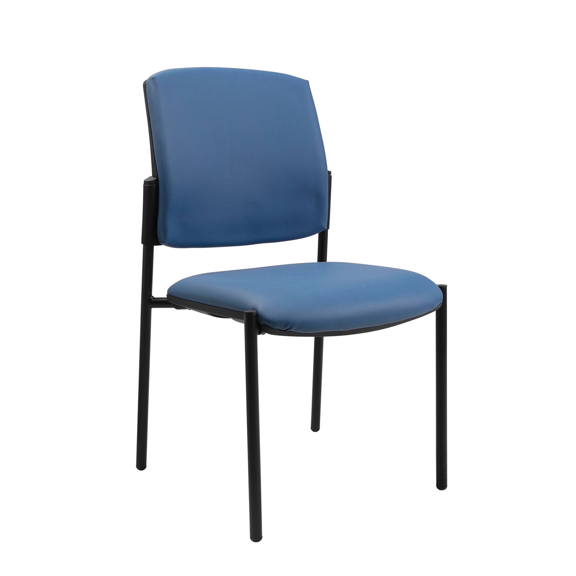 TOPSTAR Besucherstuhl MEDICAL10 KH1000D26 oAL Stahl sw Bezug bl