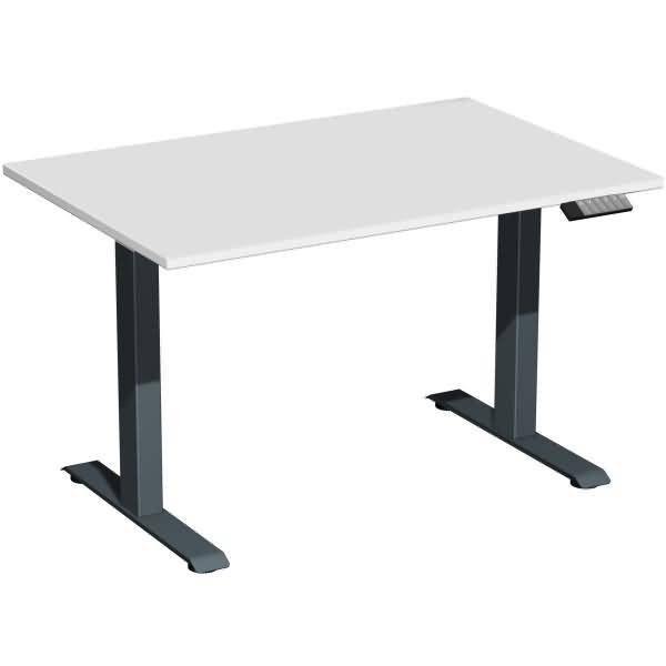 Tisch Elevate Basic 1200x800x730-1230mm anthrazit/lichtgrau