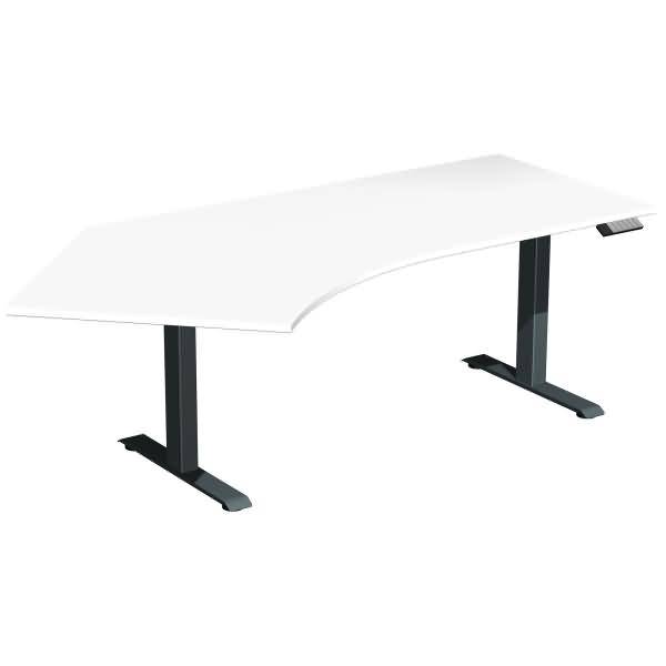 Tisch Elevate Basic 135 violett 2166x1130x730-1230mm anthrazit/weiß