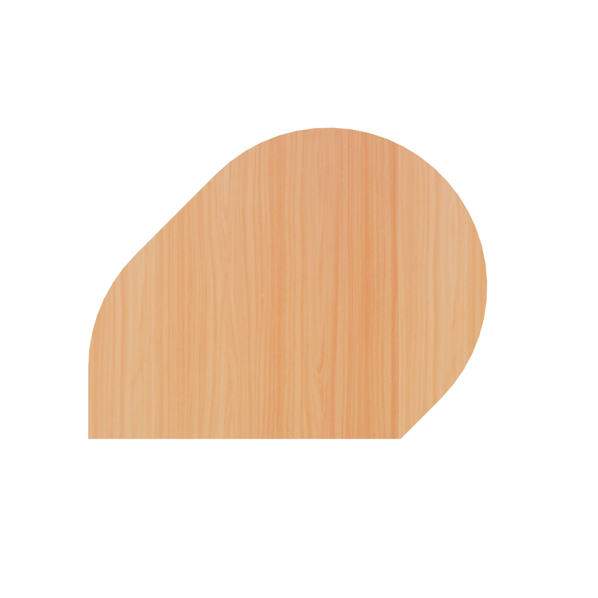 Hammerbacher Anbautisch 80x103cm si/bu